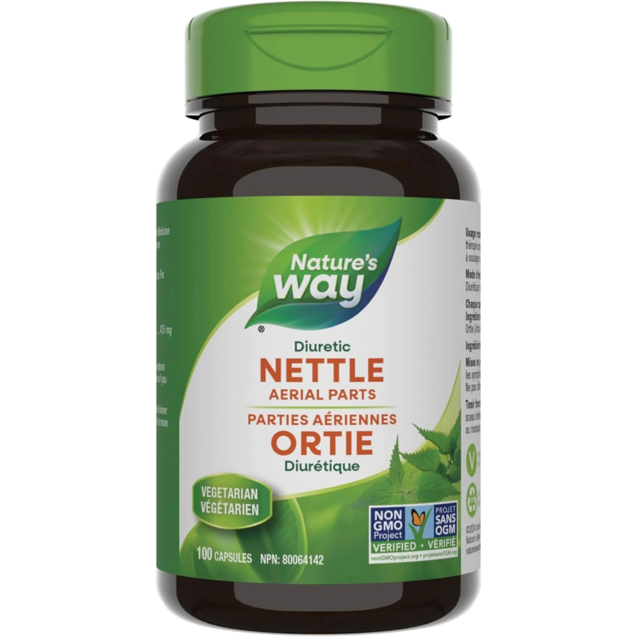 Nature's Way Nettle 435mg, Diuretic, 100 Vegetable Capsules