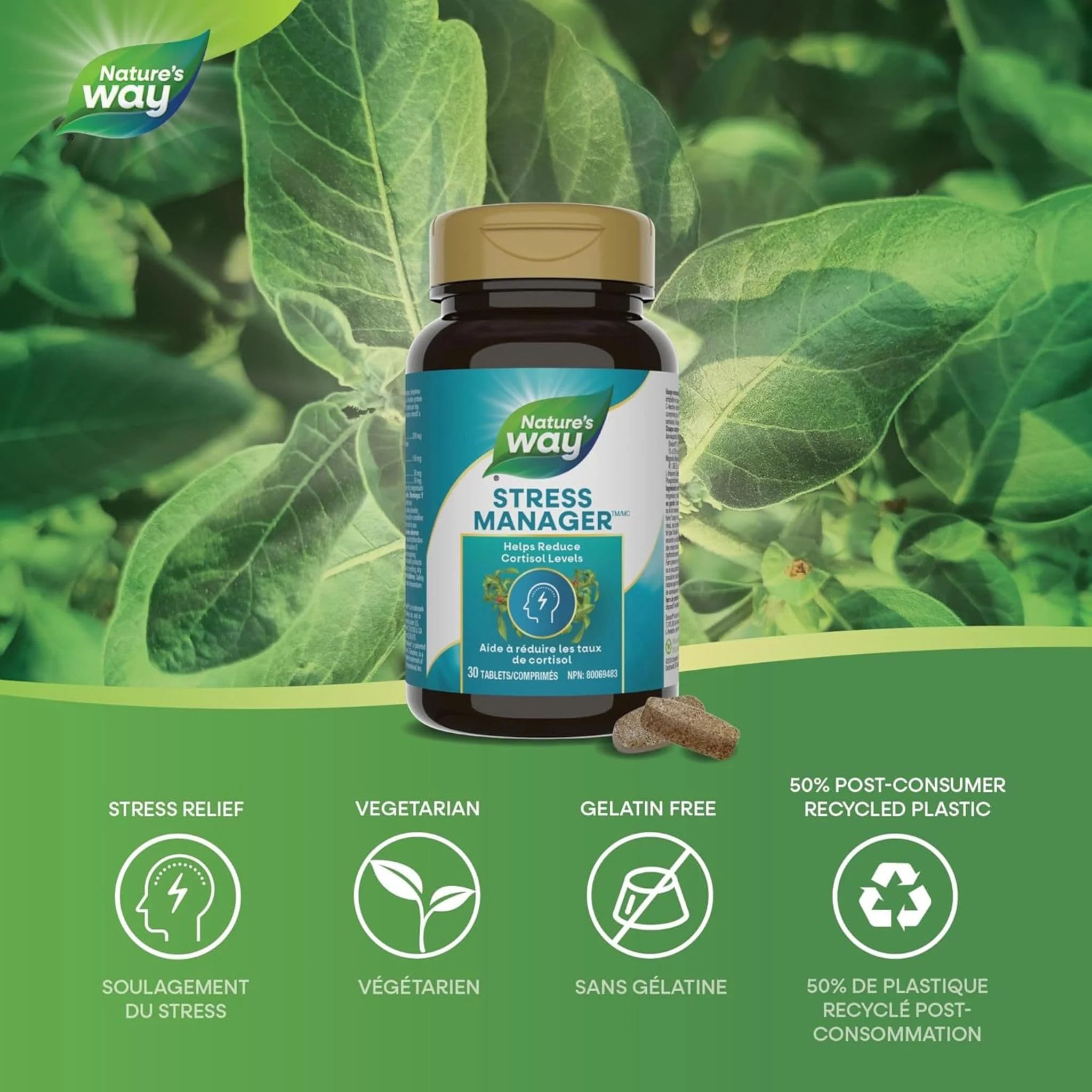Nature's Way Stress Manager (Put Stress To Rest), 30 Tablets - Image 3