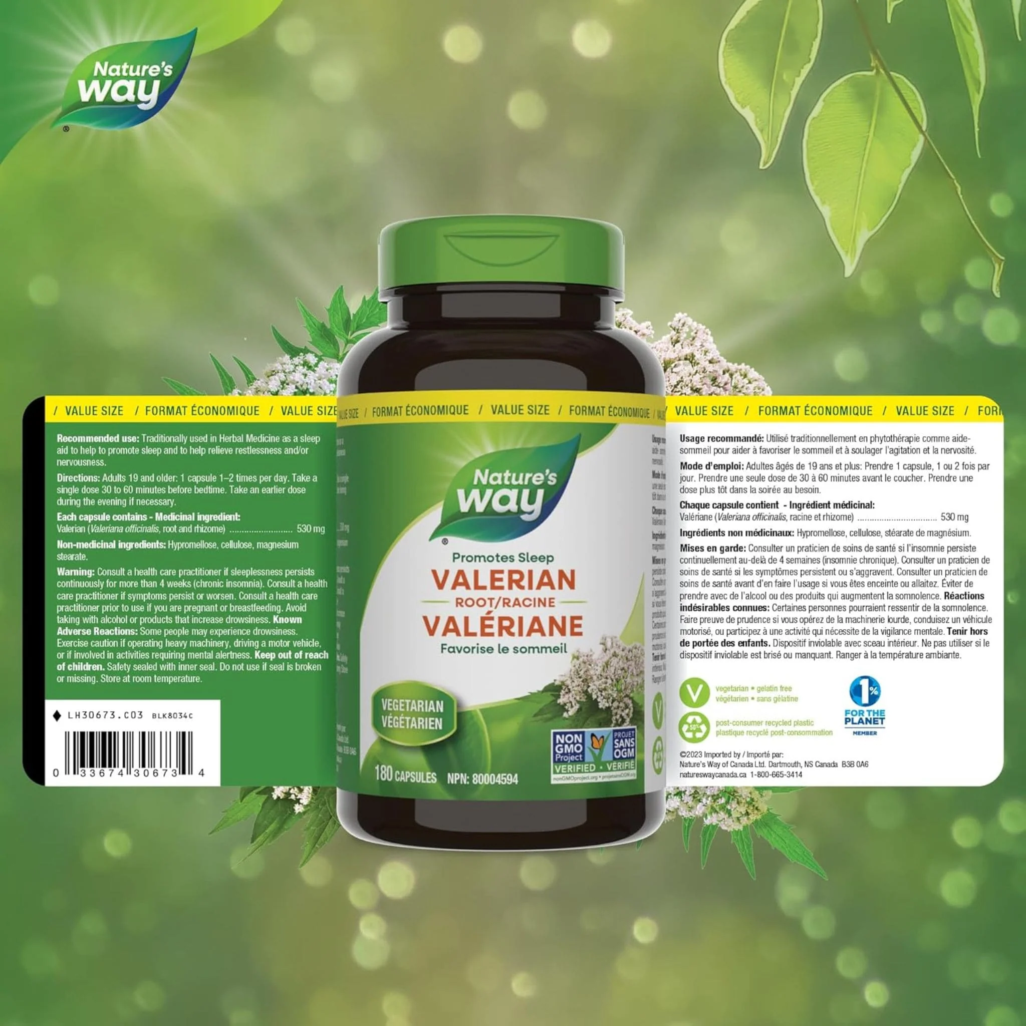 Nature's Way Valerian Root, 530mg - Image 8