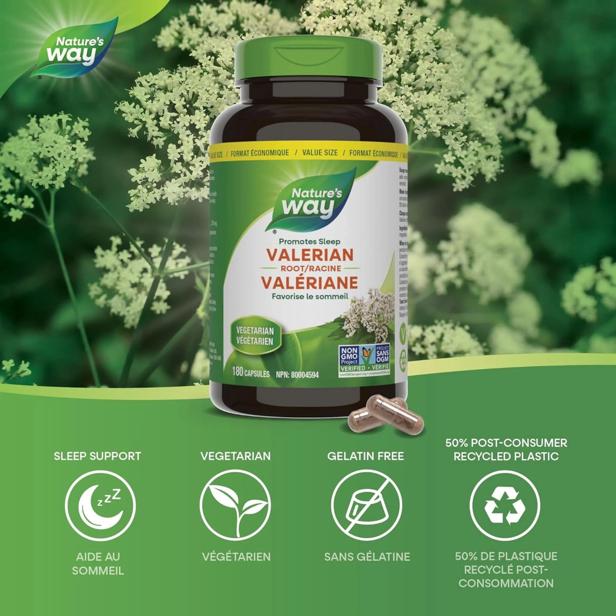Nature's Way Valerian Root, 530mg - Image 9