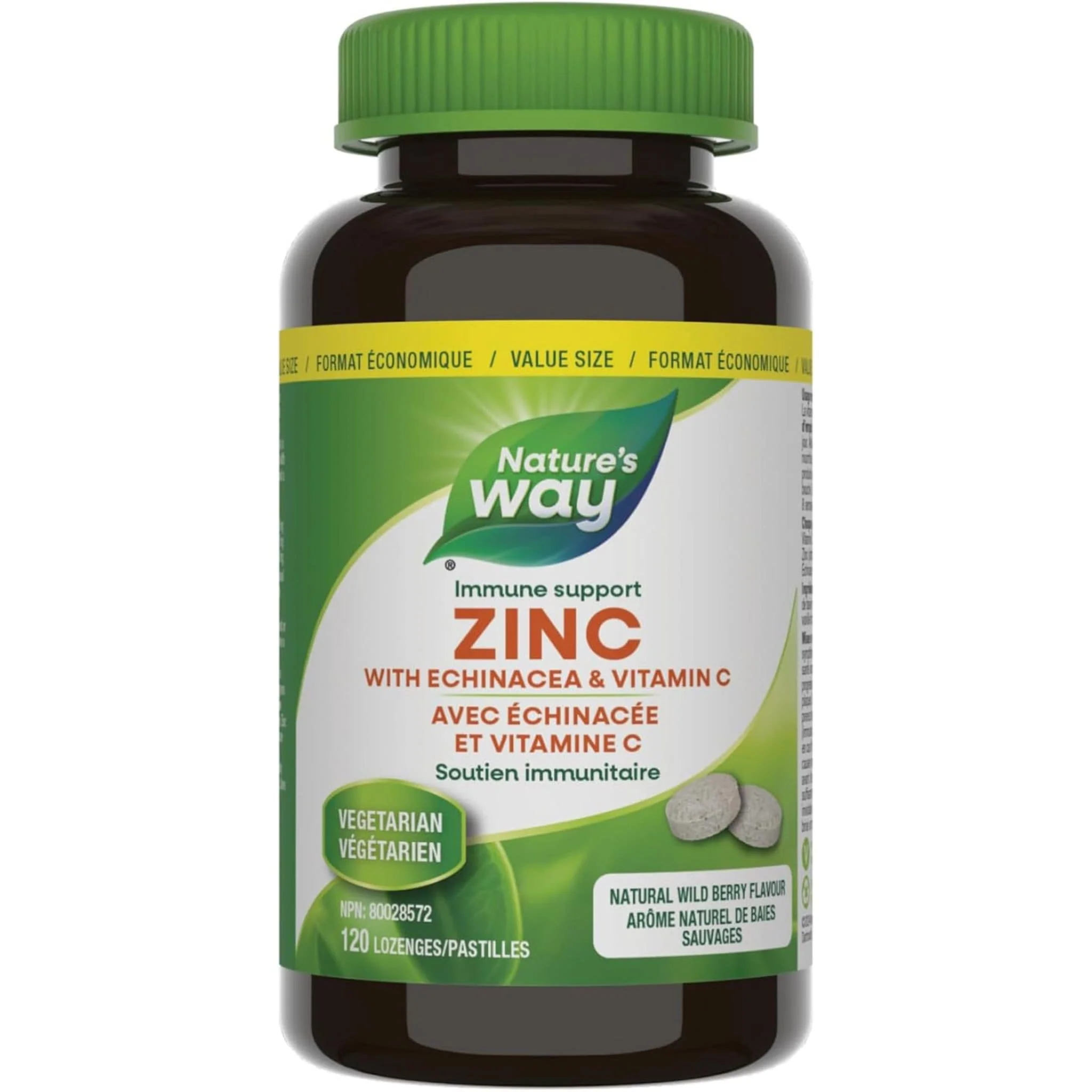 Nature's Way Zinc Lozenges 23mg with Echinacea & Vitamin C - Image 8