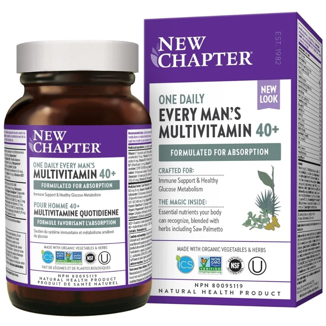 New Chapter Every Mans One Daily 40+ Multivitamin - Image 4