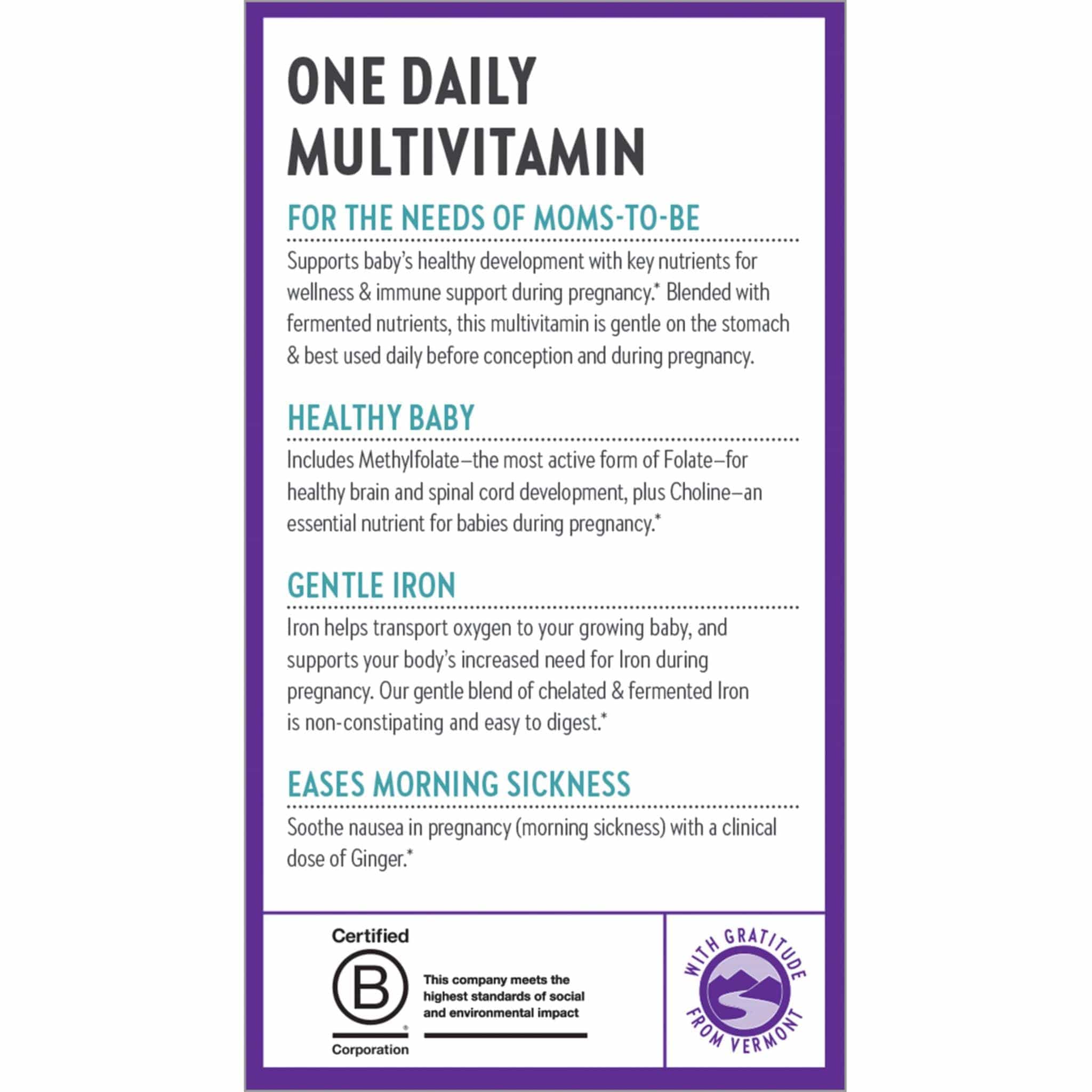 New Chapter One Daily Prenatal Multivitamin, Tablets CLEARANCE 75% Off Exp 11/25 Final Sale - Image 6