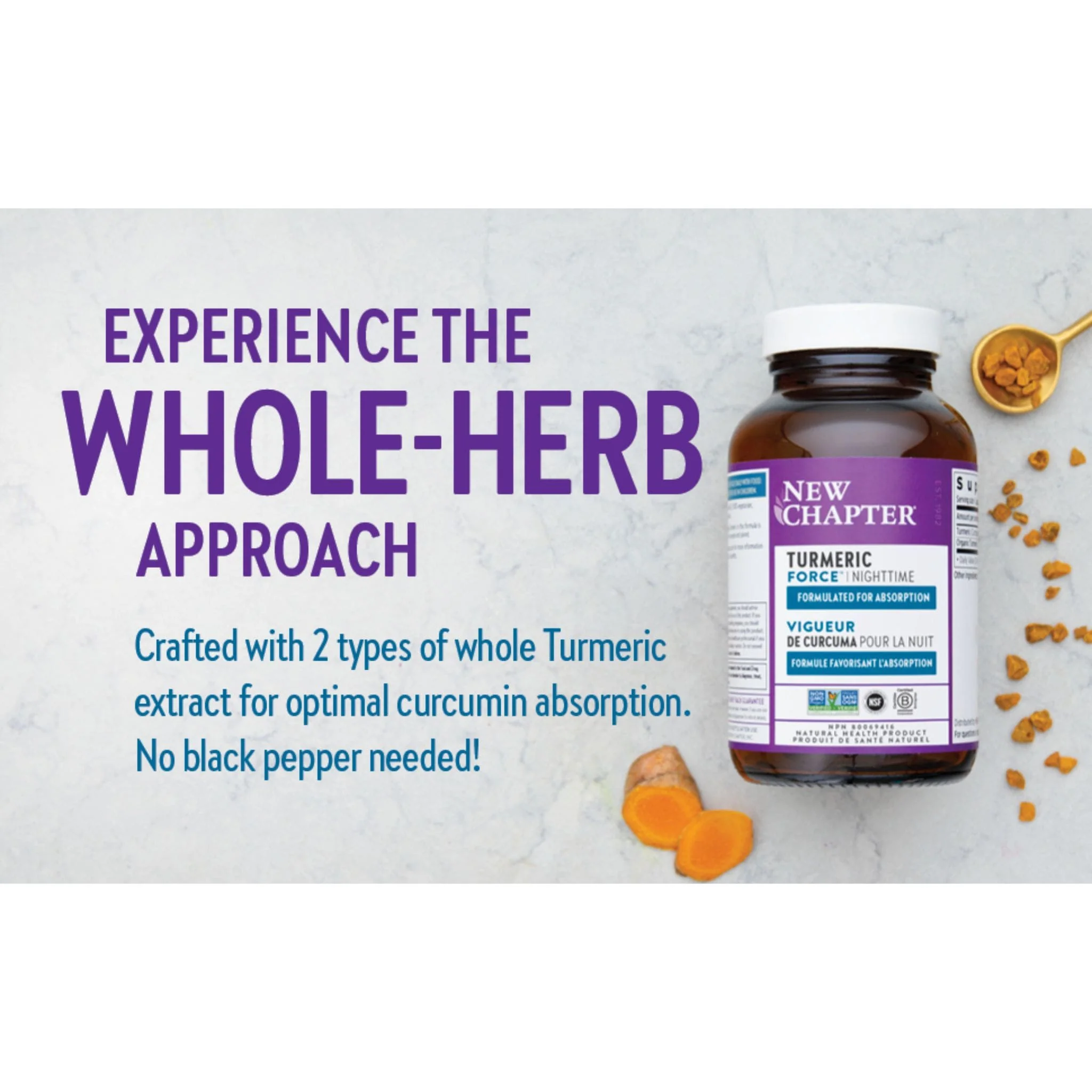 New Chapter Turmeric Force Nighttime, 48 Capsules - Image 9