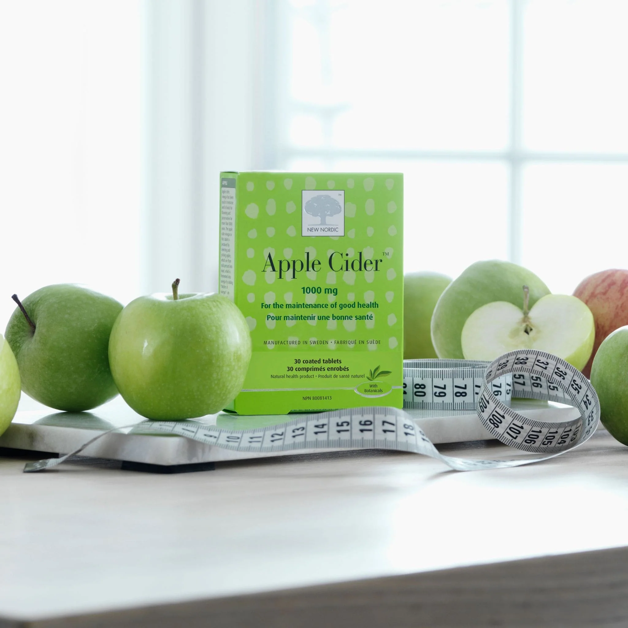 New Nordic Apple Cider 1000mg, 30 Coated Tablets - Image 4