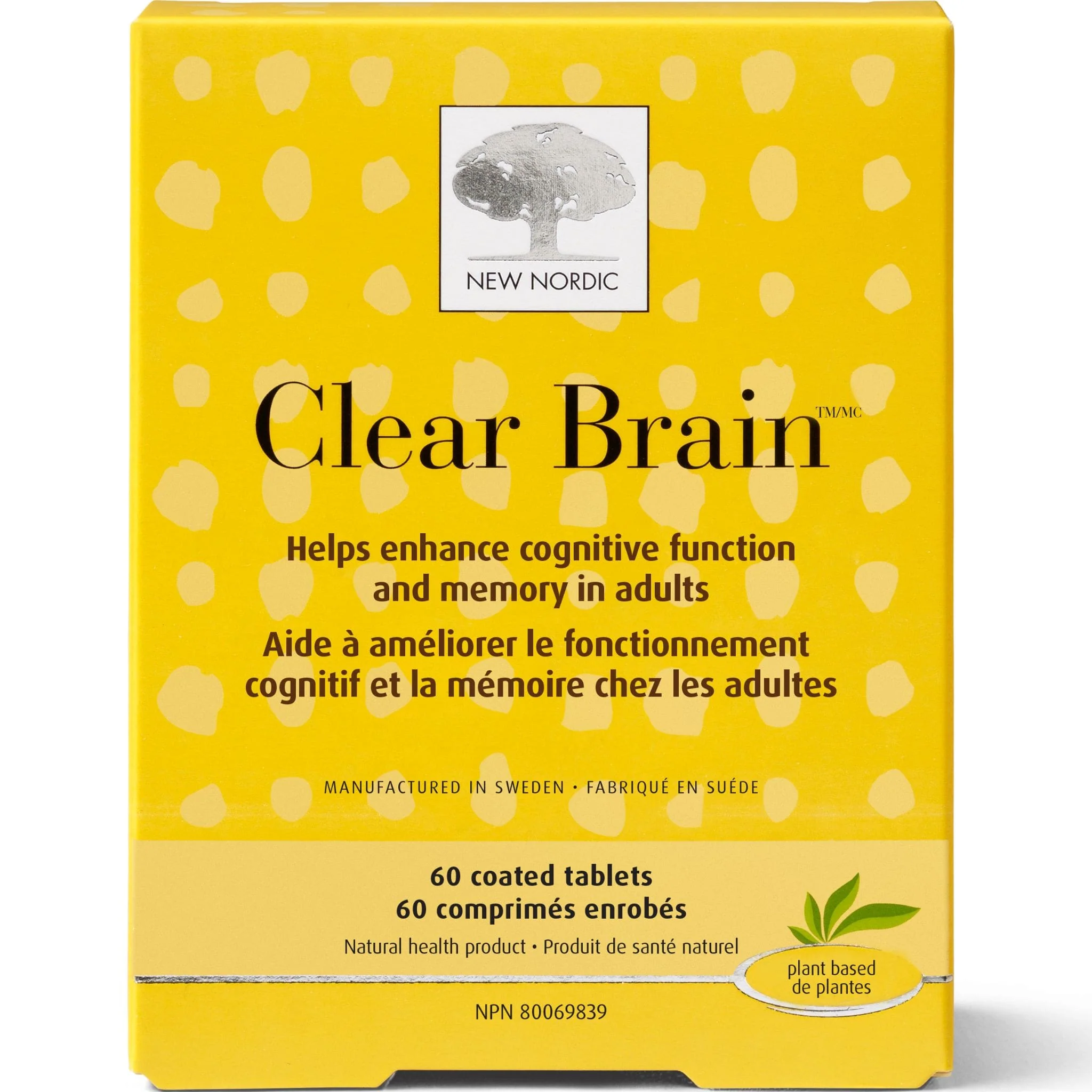 New Nordic Clear Brain, 60 Coated Tablets
