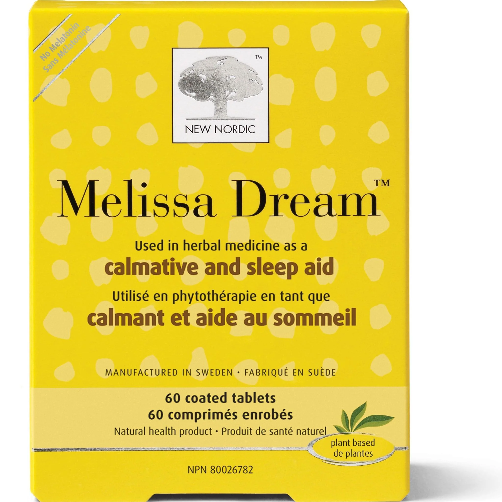 New Nordic Melissa Dream, 60 Tablets