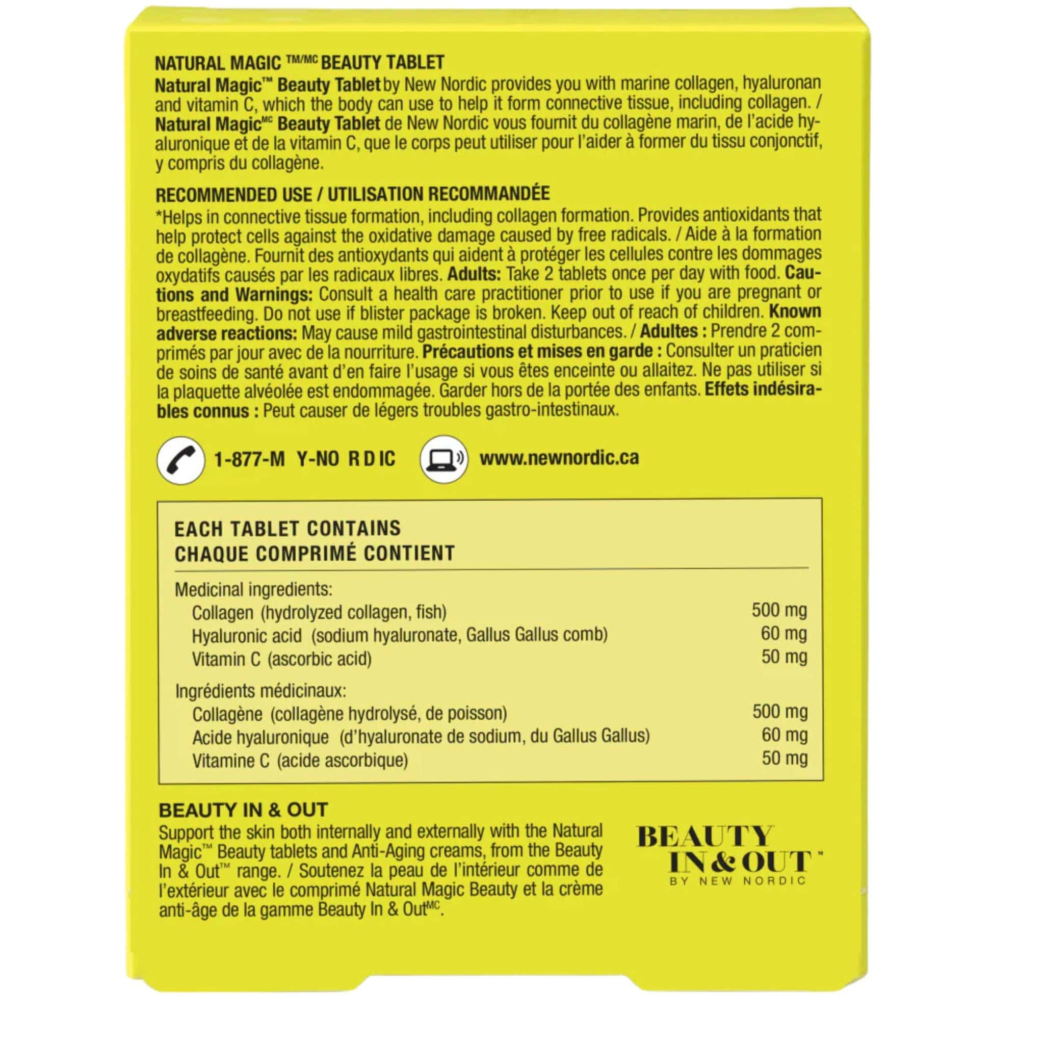 New Nordic Natural Magic Beauty Tablet, Helps Collagen Formation, 60 Coated Tablets - Image 2