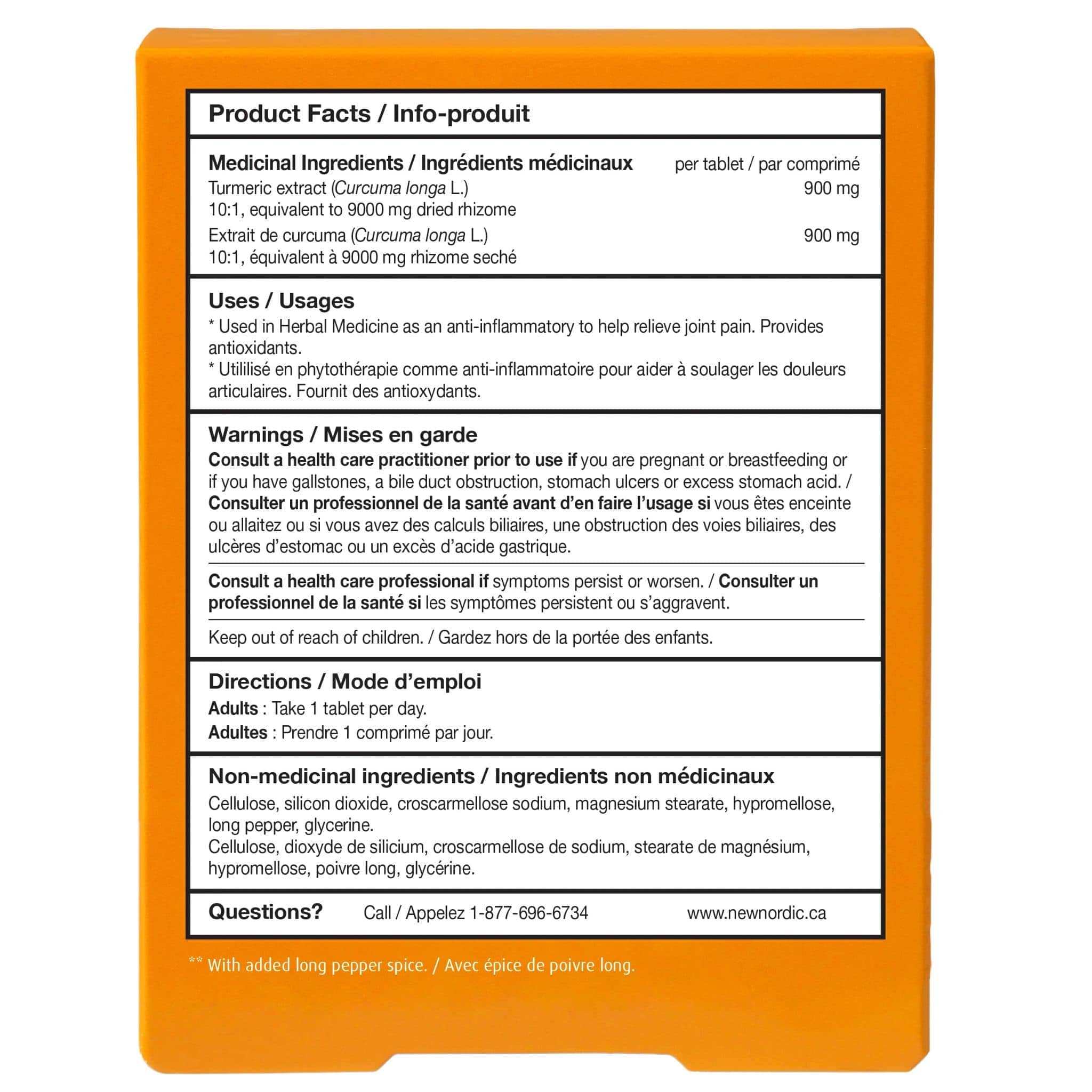 New Nordic Turmeric Mega 900mg, 30 Coated Tablets - Image 3