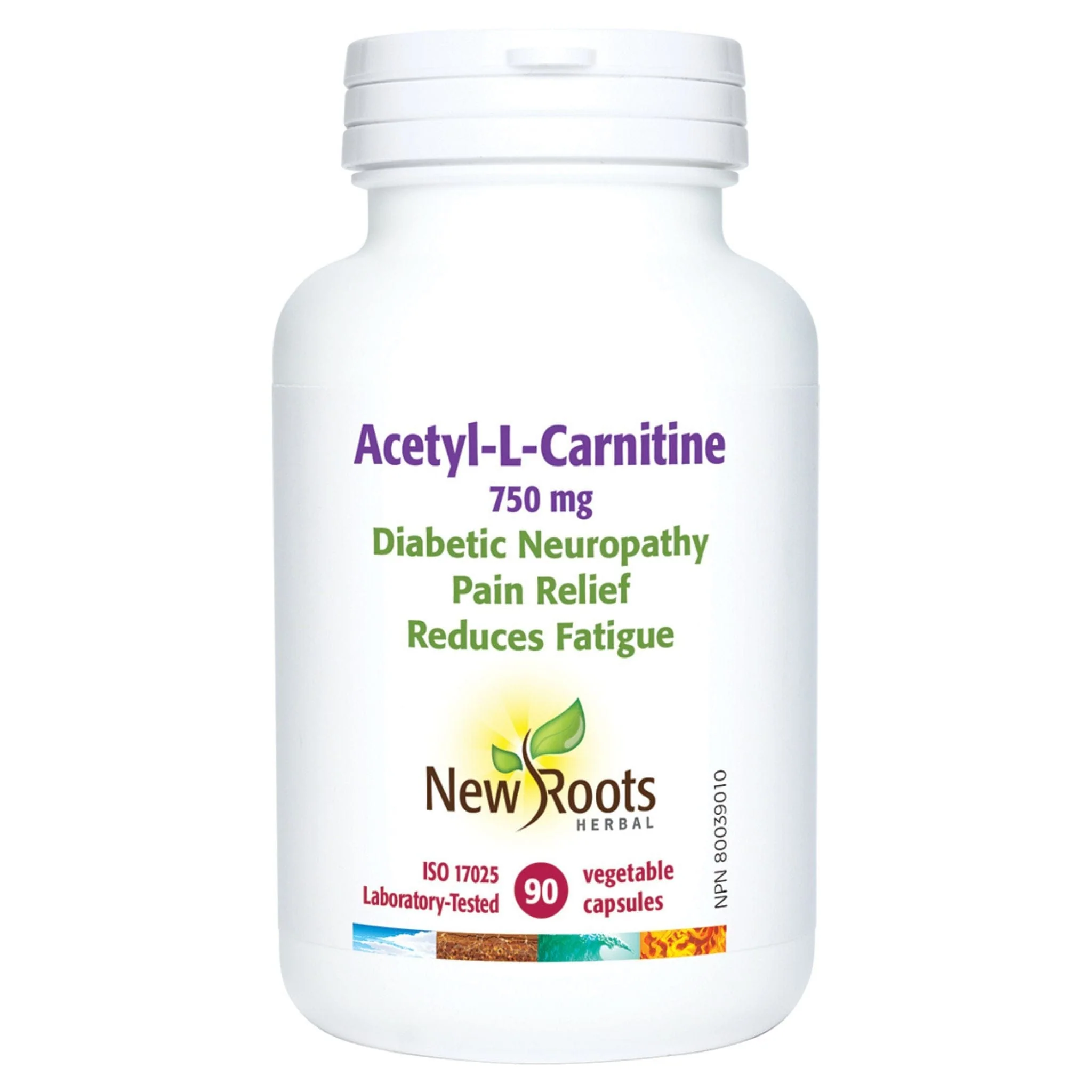 New Roots Acetyl-L-Carnitine 750mg, 90 Capsules