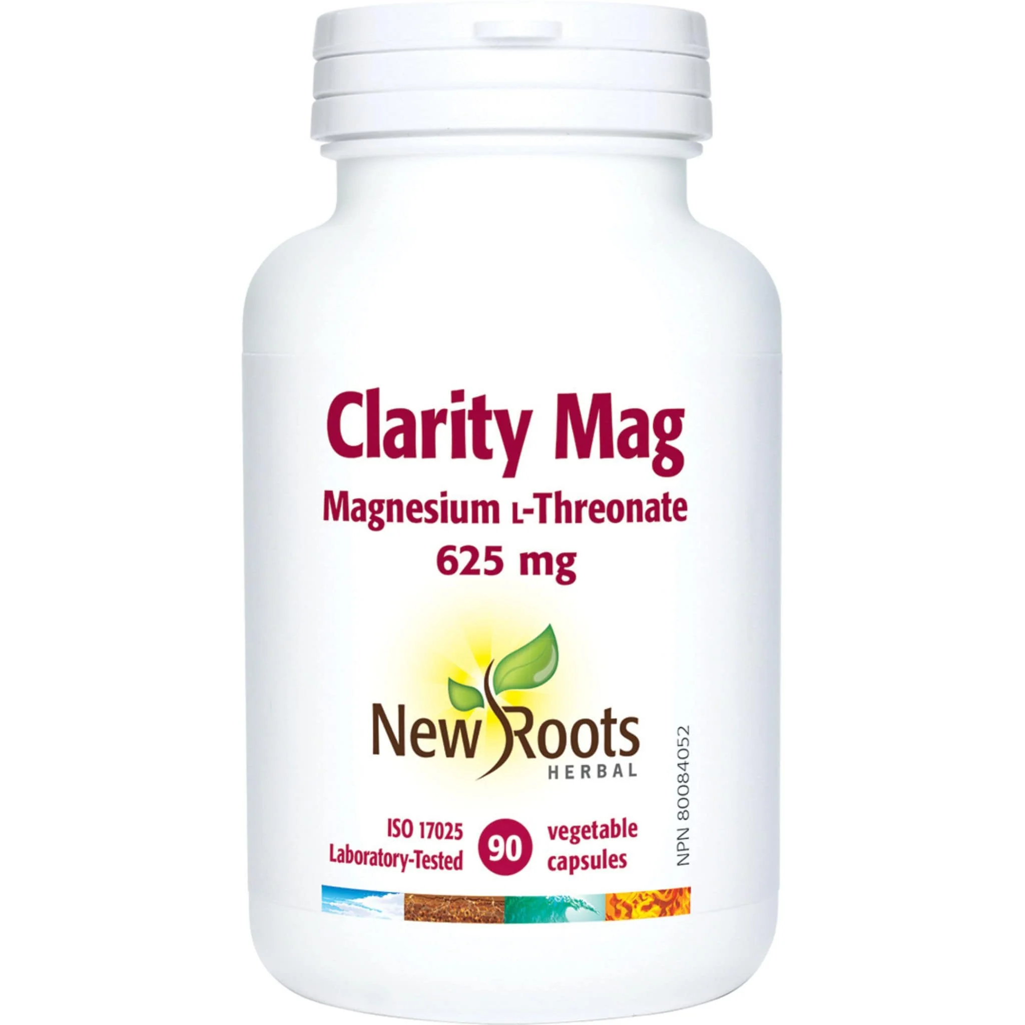 New Roots Clarity Mag 625mg, Magnesium L-Threonate, 90 Vegetable Capsules