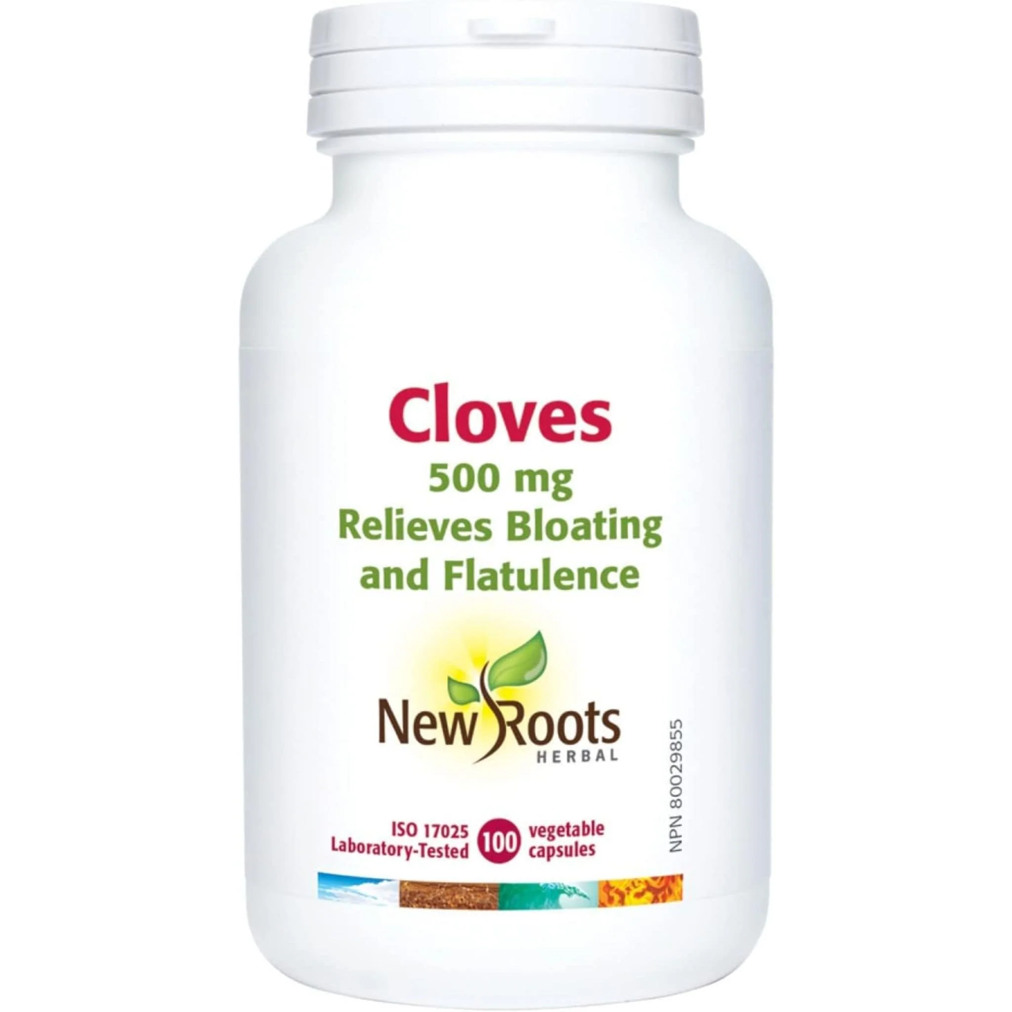 New Roots Cloves 500mg, High-Potency Clove Extract for Bloating, Gas and Digestive Support, 100 Capsules - Image 2
