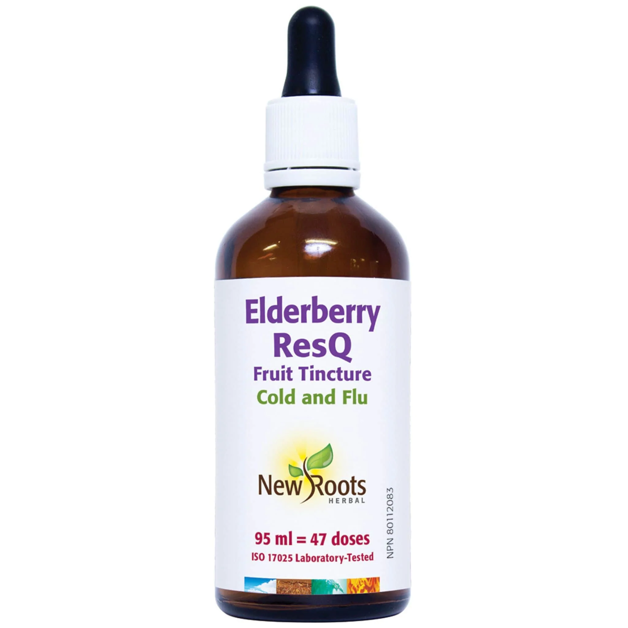 New Roots Elderberry ResQ Fruit Tincture, Cold and Flu Support, 50-95ml - Image 3
