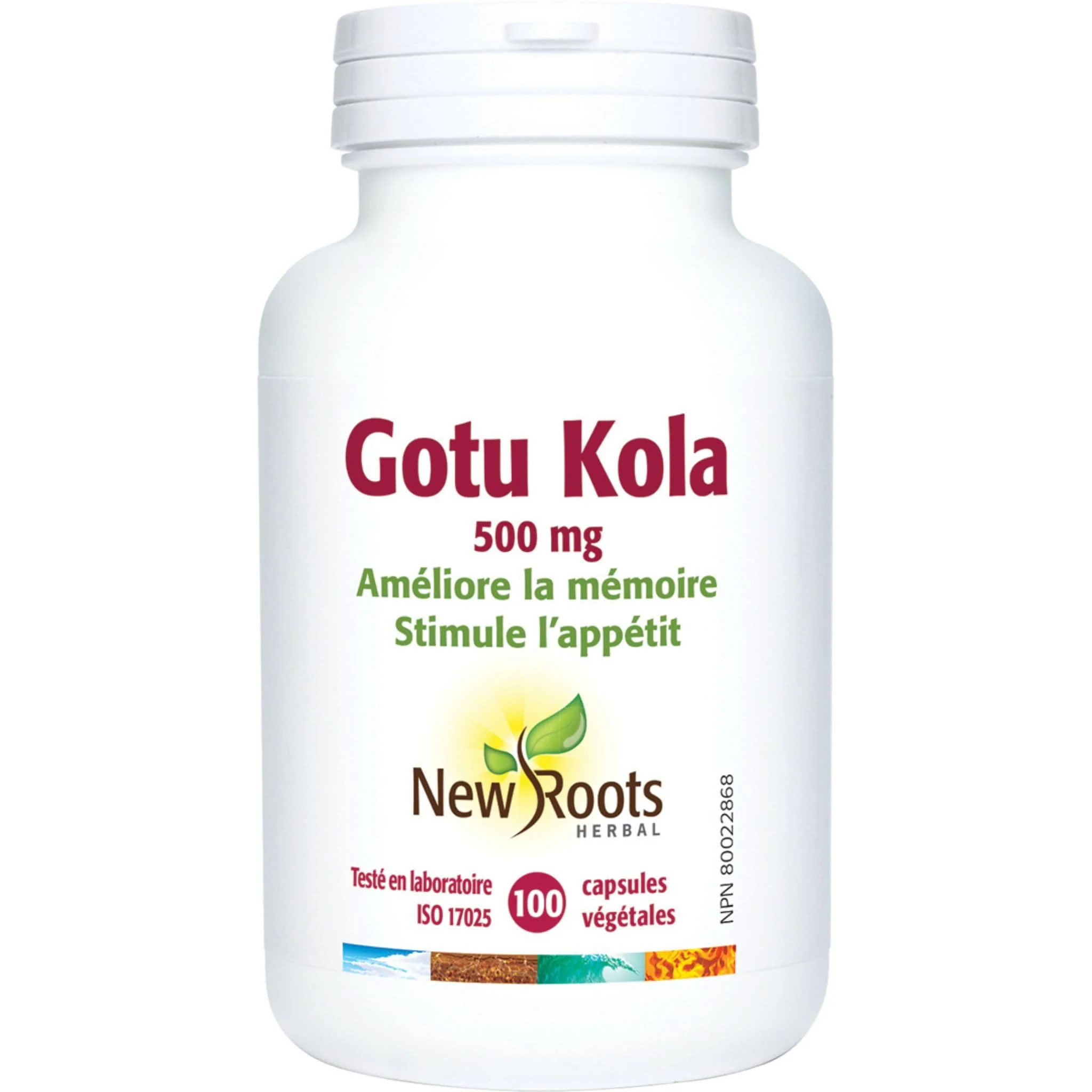 New Roots Gotu Kola 500mg, 100 Capsules - Image 2
