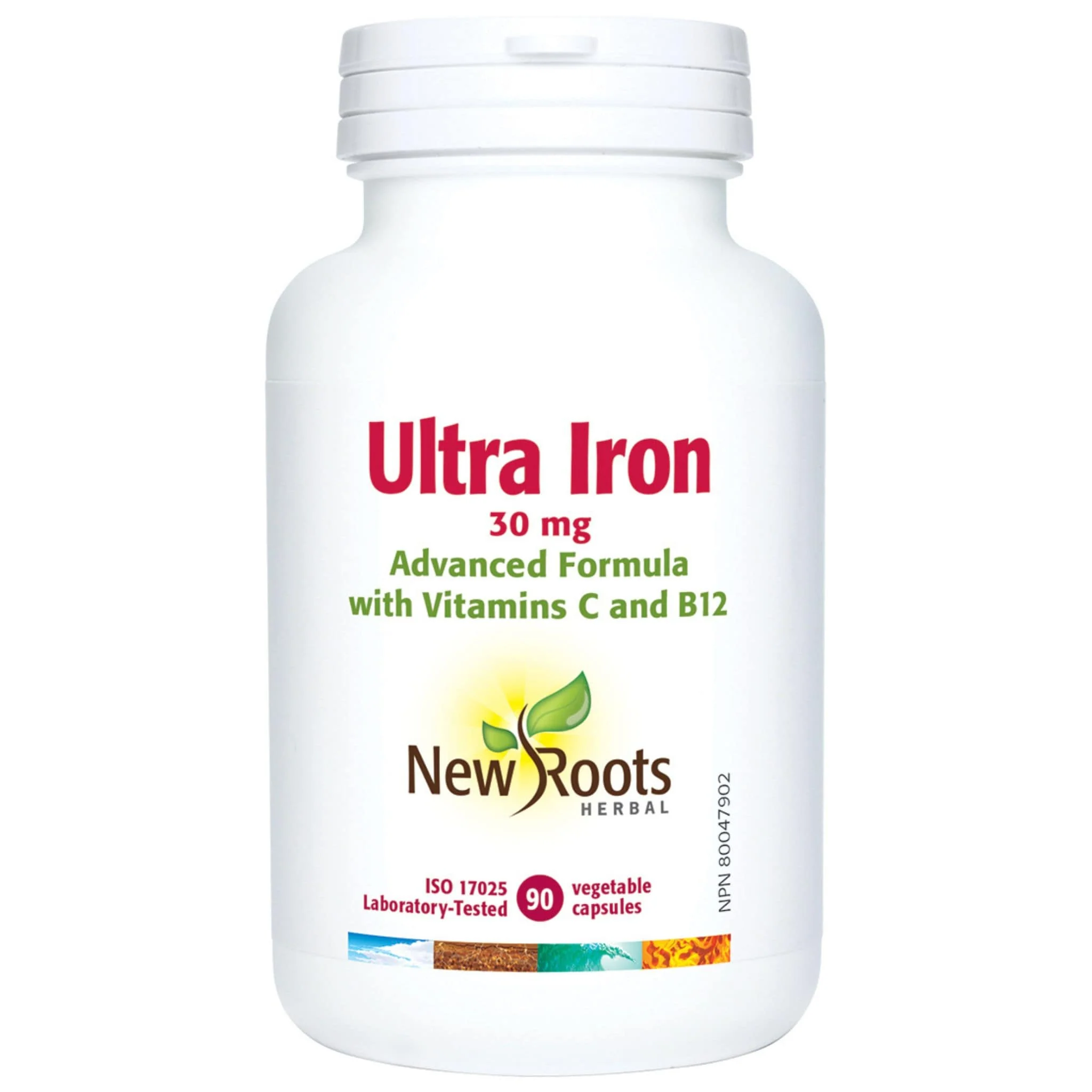New Roots Ultra Iron 30mg Advanced Formula, 90 Capsules