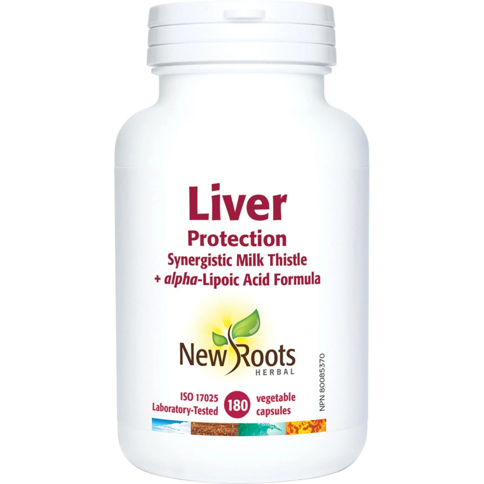 New Roots Liver Protection, Support Formula (Milk Thistle Plus Alpha Lipoic Acid), 45-180 Vegetable Capsules - Image 3