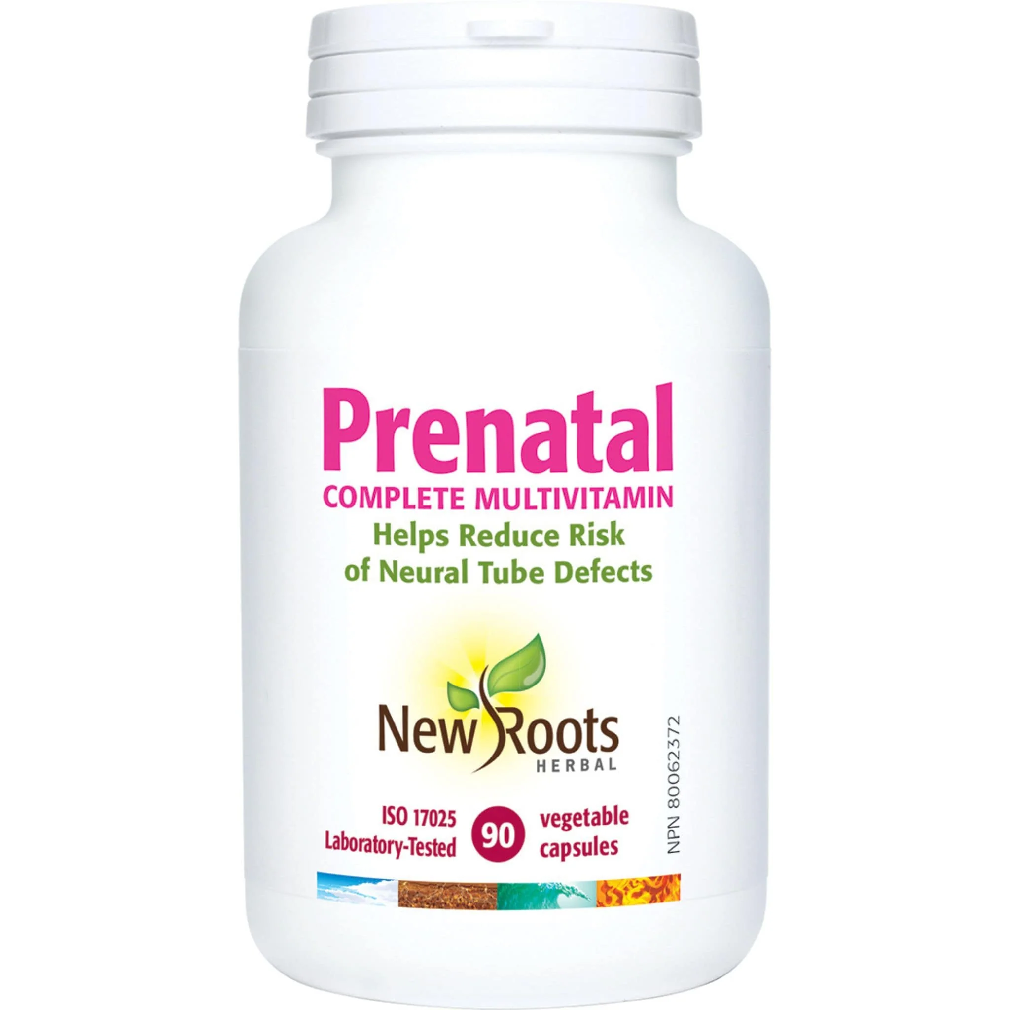 New Roots Prenatal Multivitamin, 90 Vegetable Capsules