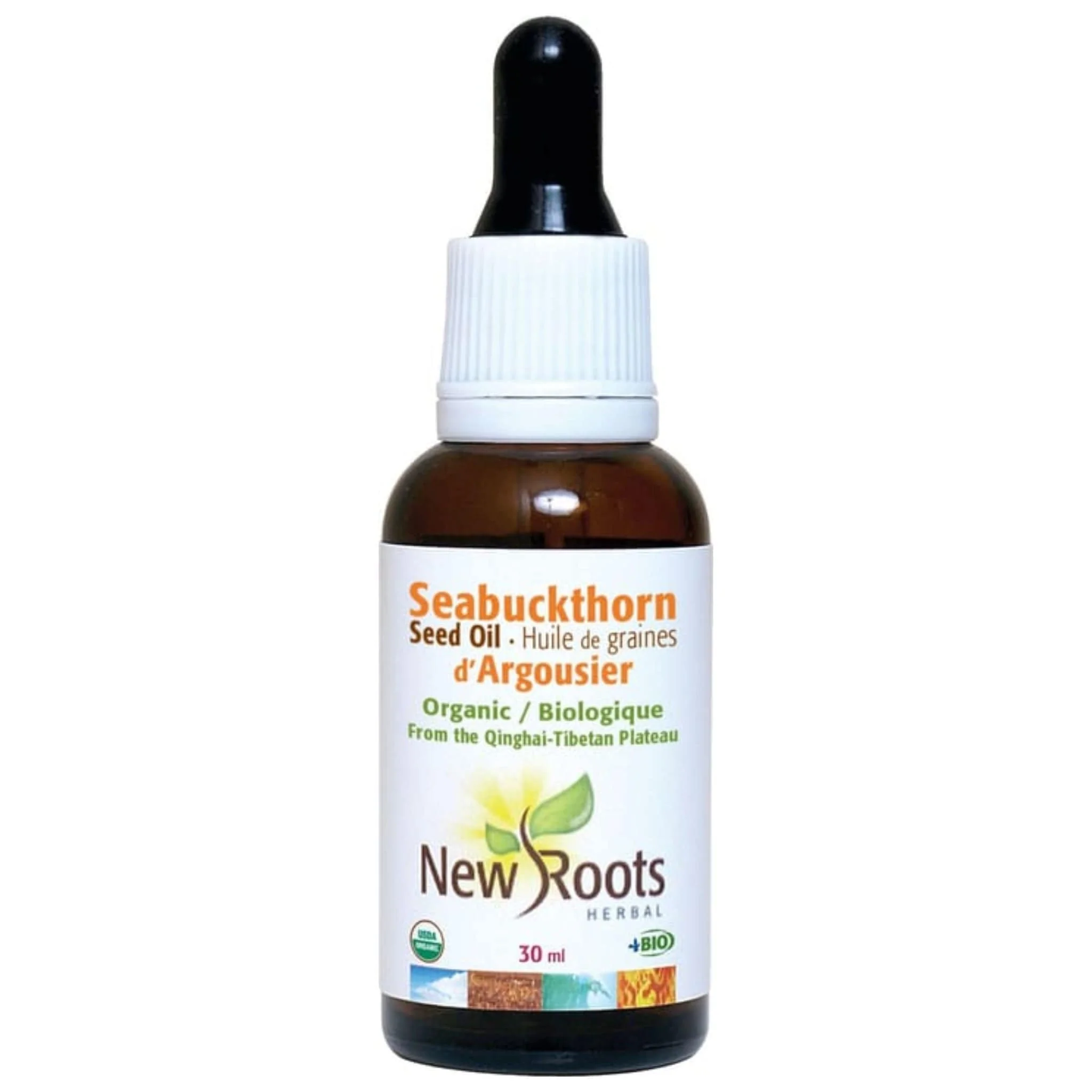 New Roots Sea Buckthorn Seed Oil Certified Organic, 30ml - Image 2