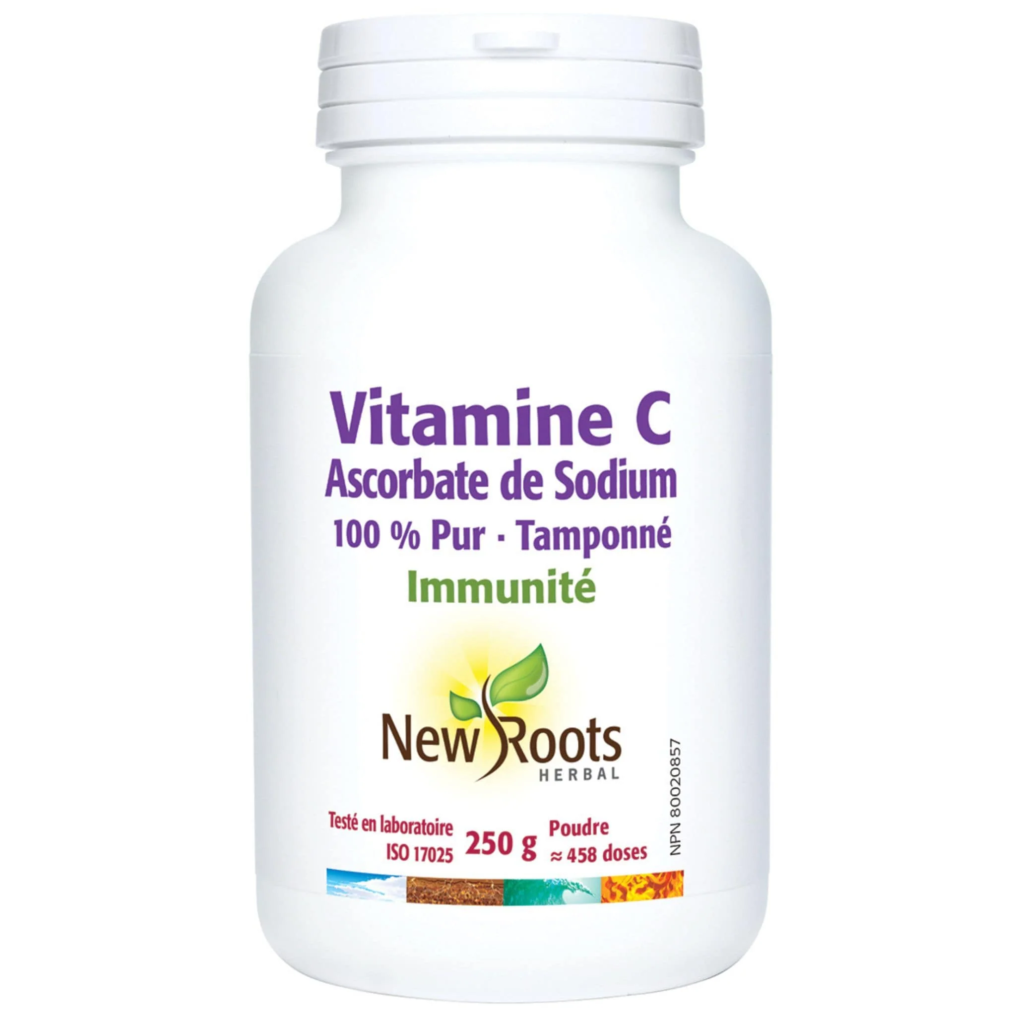 New Roots Vitamin C Sodium Ascorbate Powder, Boosts Immunity, 250g - Image 2