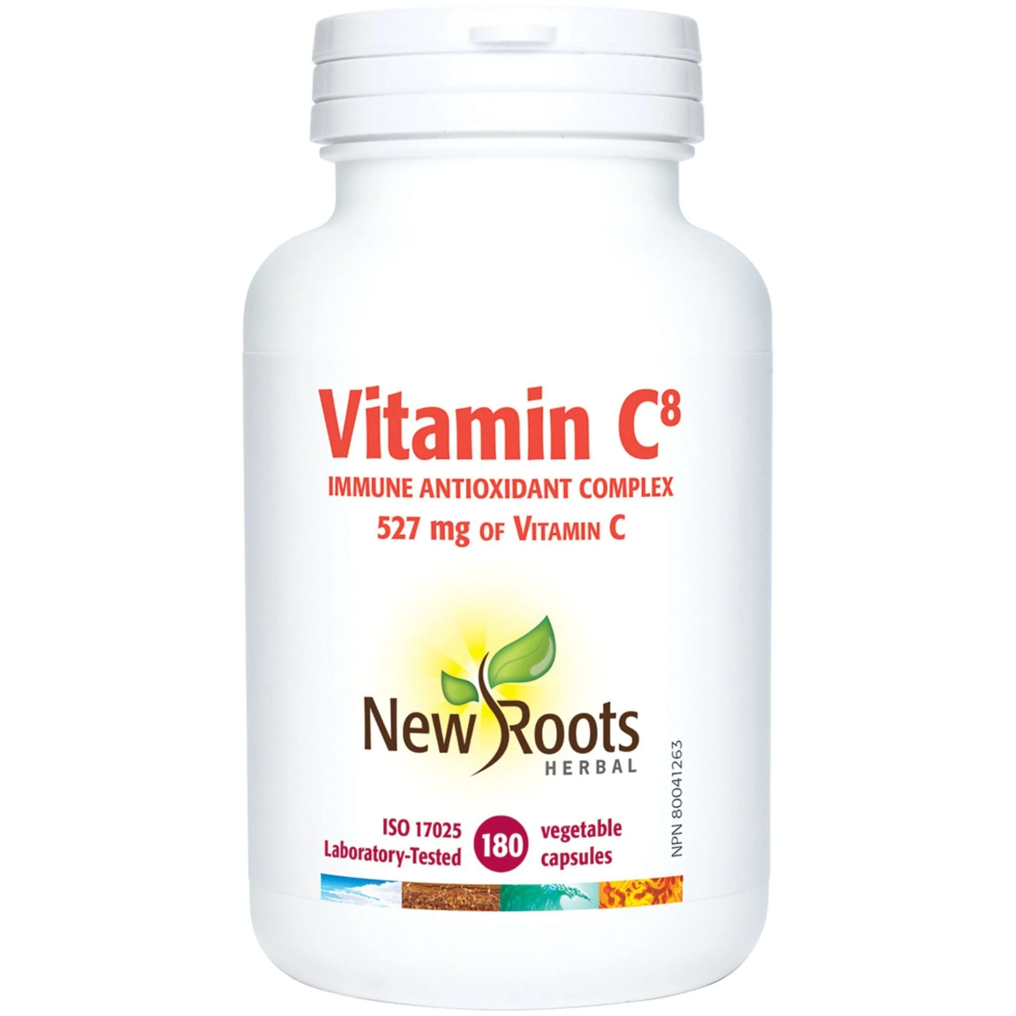 New Roots Vitamin C8 527mg High Potency Full Spectrum Vitamin C Capsules