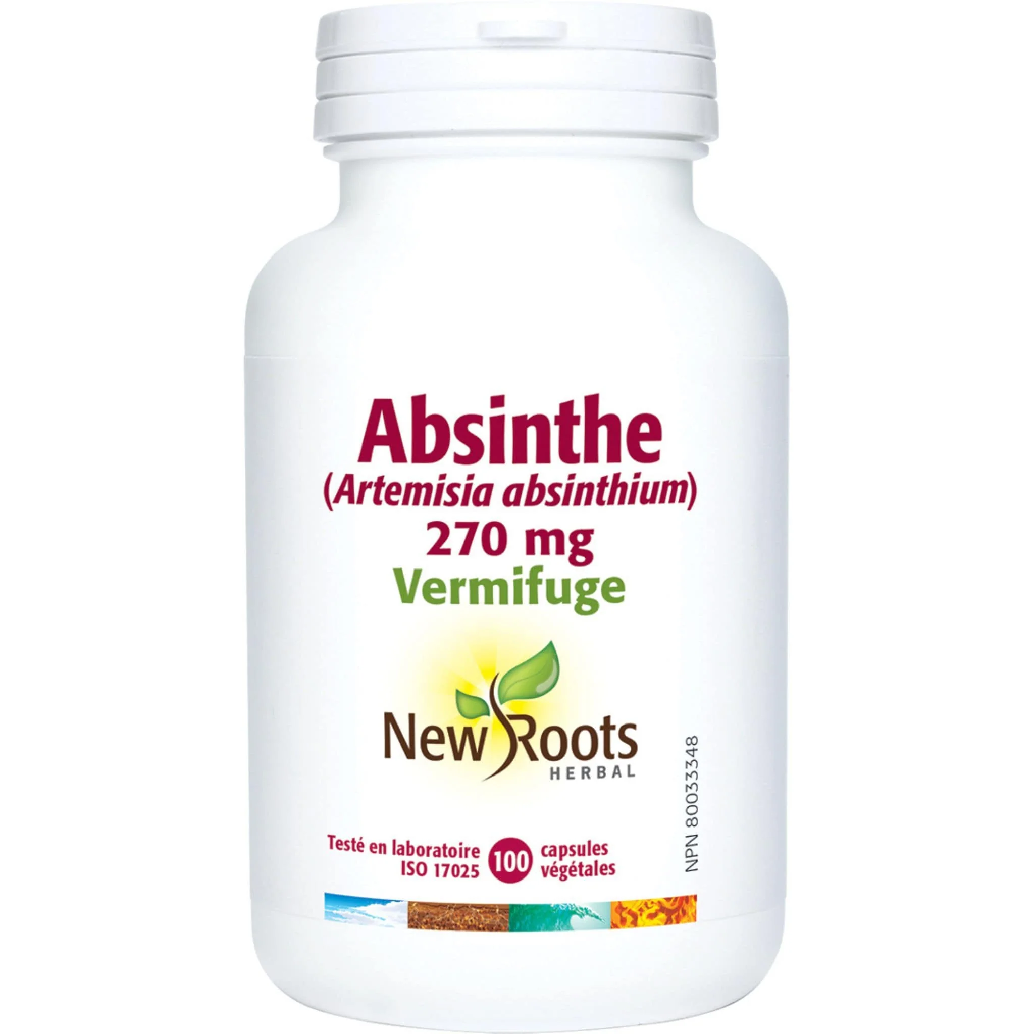 New Roots Wormwood 270mg, 100 Capsules - Image 2