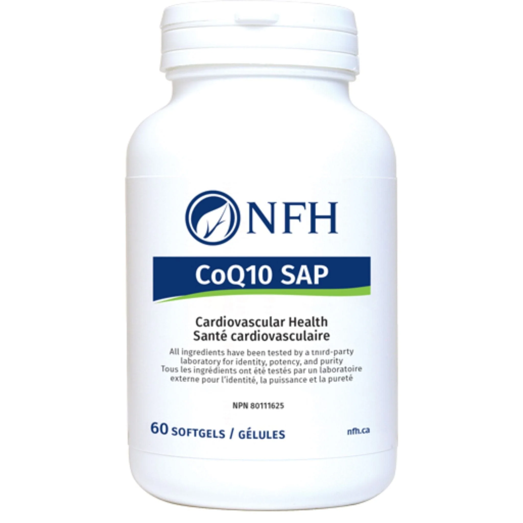 NFH CoQ10 SAP 100mg Coenzyme Q10 in MCT Oil, 60 Softgels