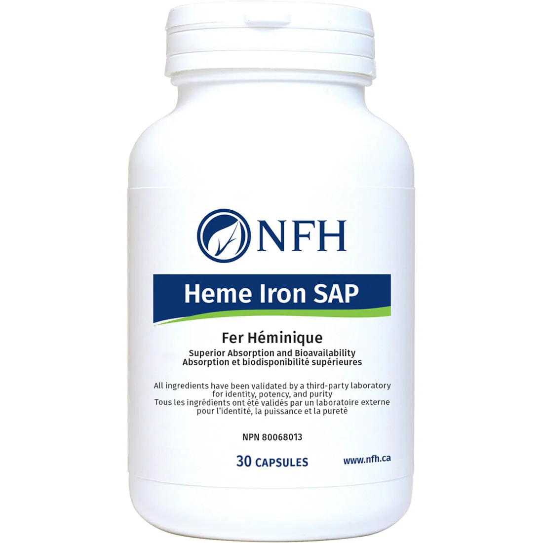 NFH Heme Iron SAP 11mg Iron Capsules