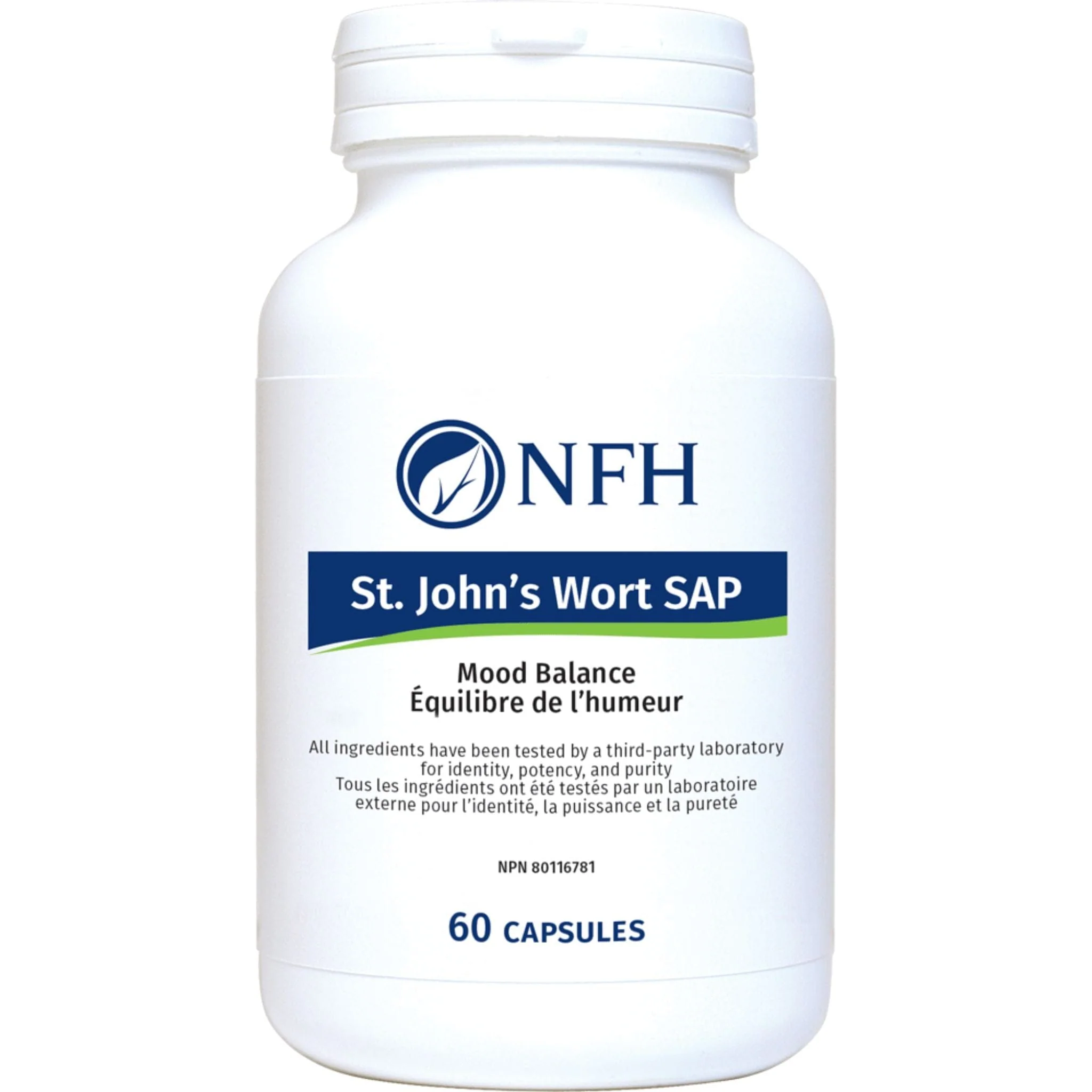 NFH St. John’s Wort 300mg Herb Top Extract, 60 Capsules