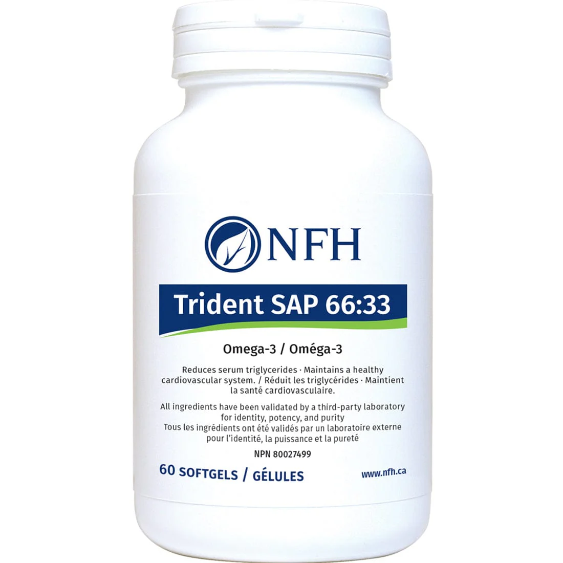 NFH Trident SAP 66:33 Omega 3 Fish Oil Softgels - Image 3