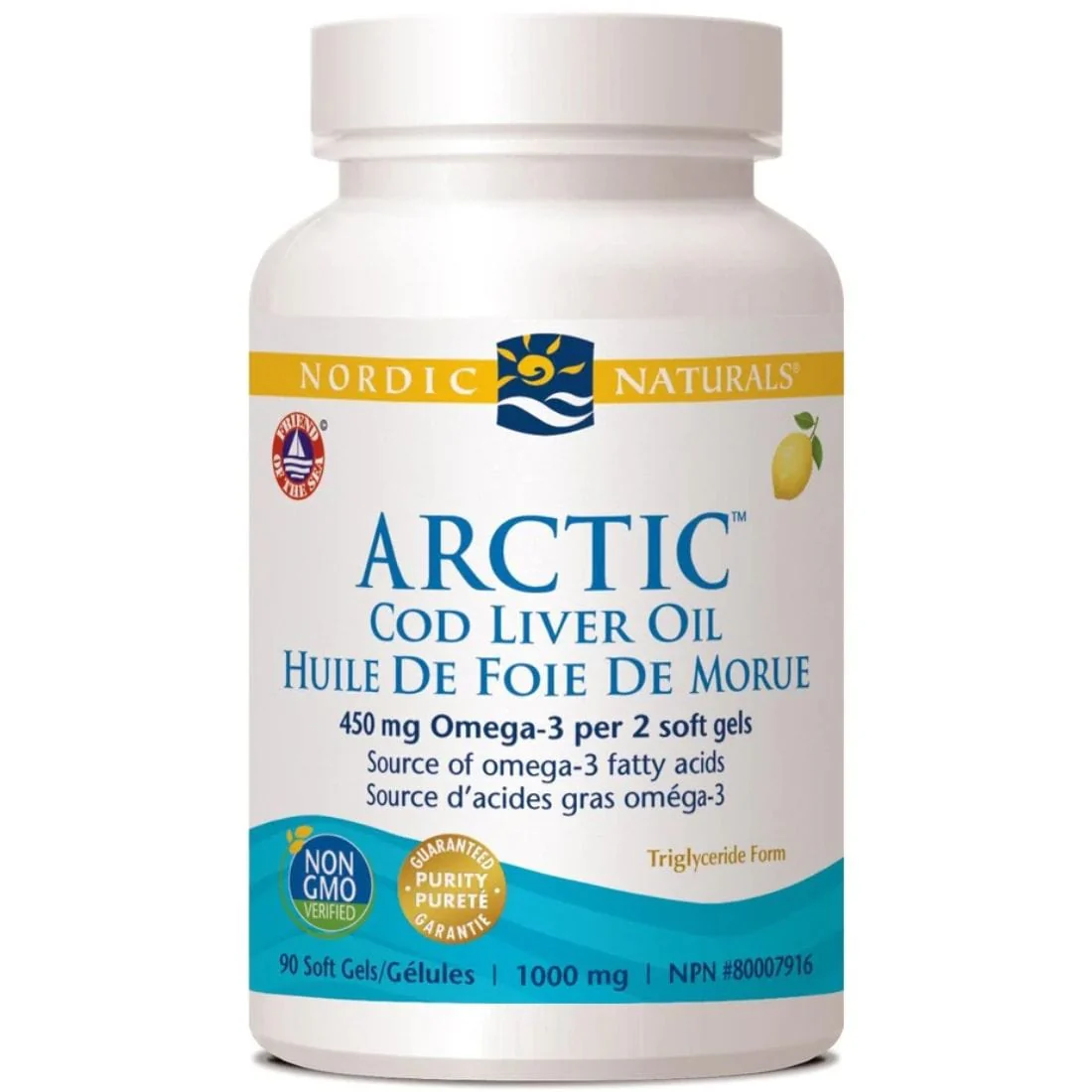 Nordic Naturals Arctic Cod Liver Oil, 90 Softgels - Image 2