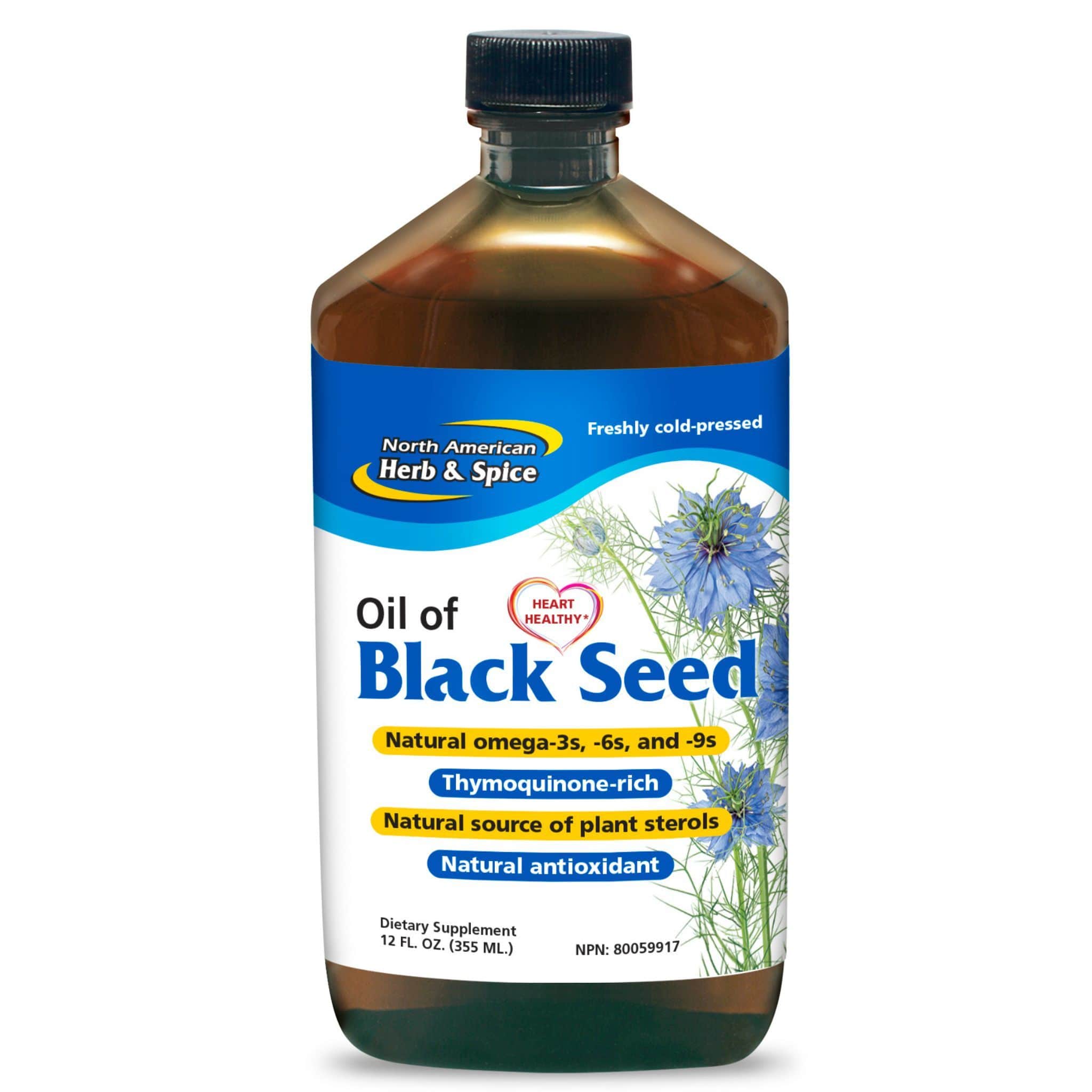 North American Herb and Mediterranean Spice Raw Black Seed Oil Liquid, 120ml-355ml - Image 3