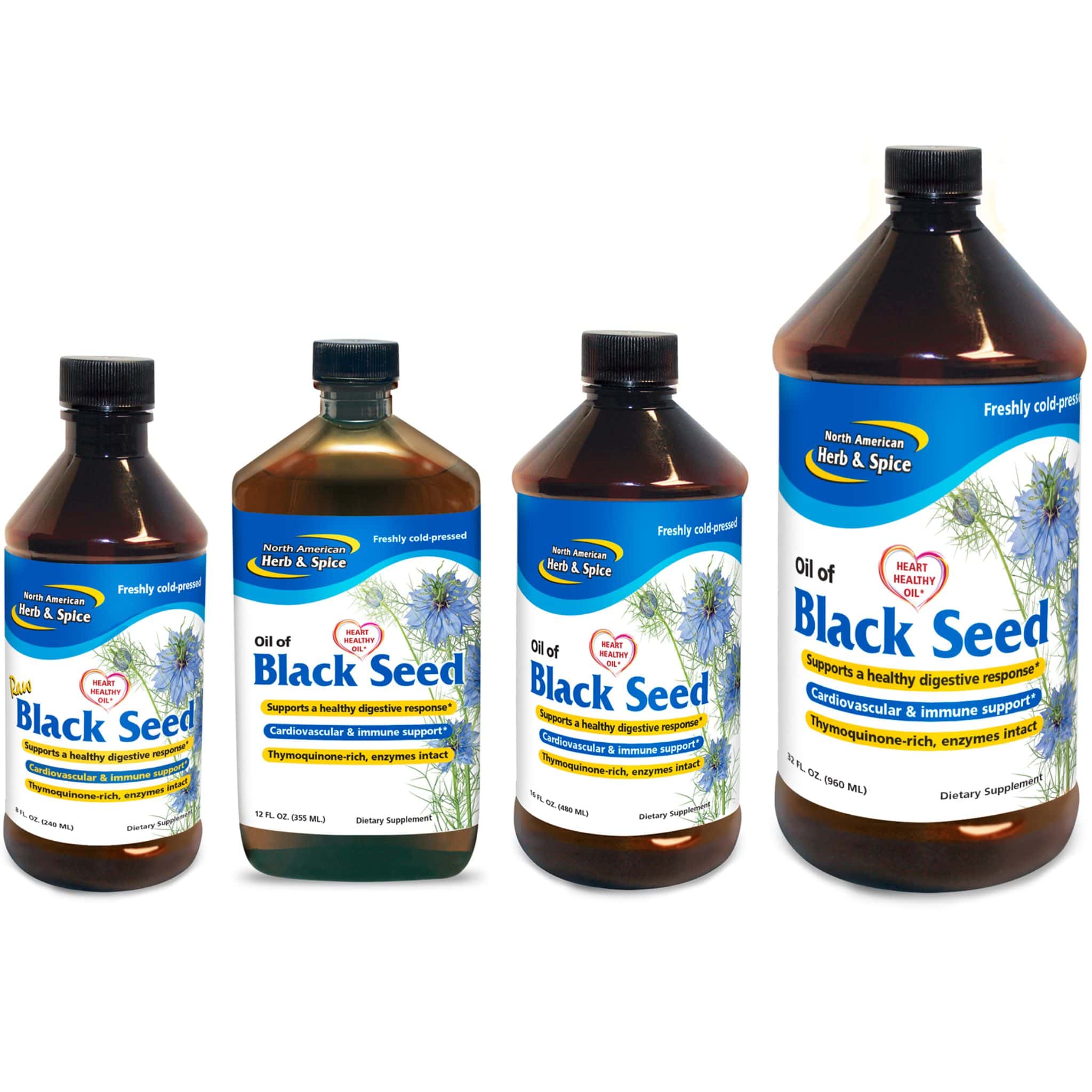 North American Herb and Mediterranean Spice Raw Black Seed Oil Liquid, 120ml-355ml - Image 5