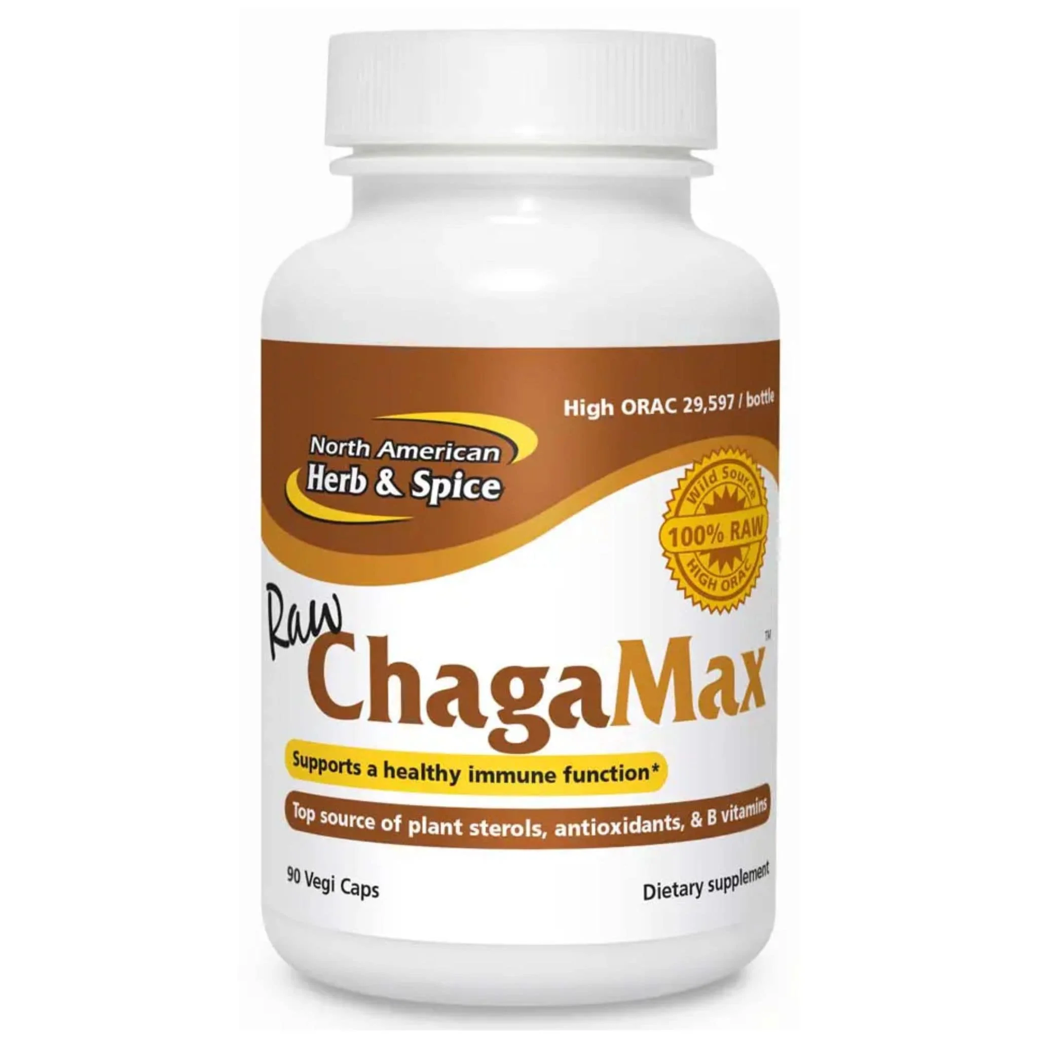 North American Herb and Spice ChagaMax, Supports Healthy Immune Function, 90 Vegetable Capsules