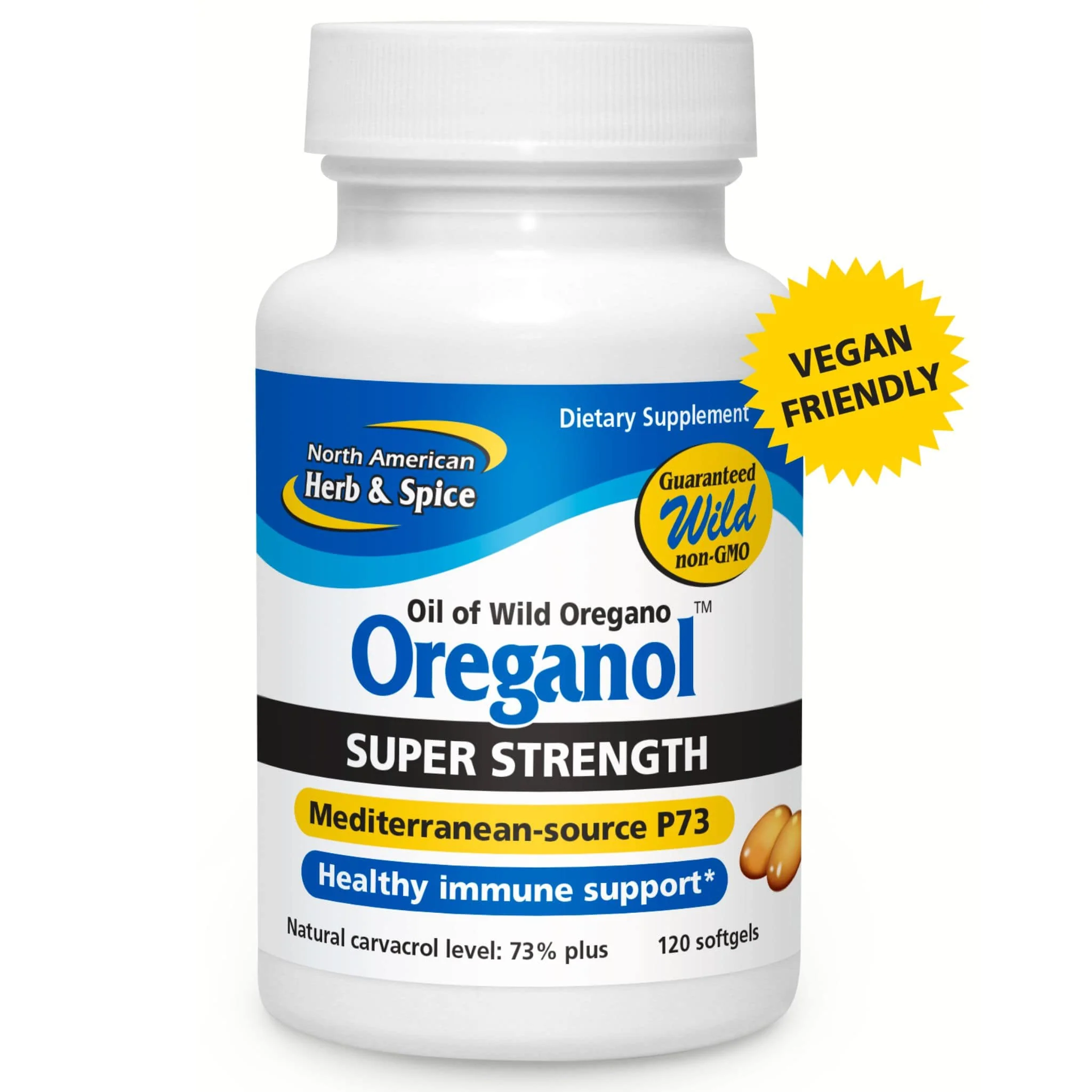 North American Herb and Spice Super Strength Oreganol P73, Softgel - Image 3