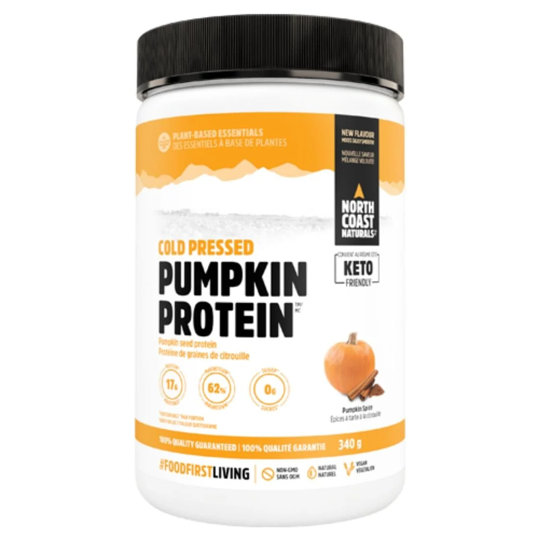 North Coast Naturals Cold Pressed Pumpkin Protein (Two Flavours), 340g - Image 2
