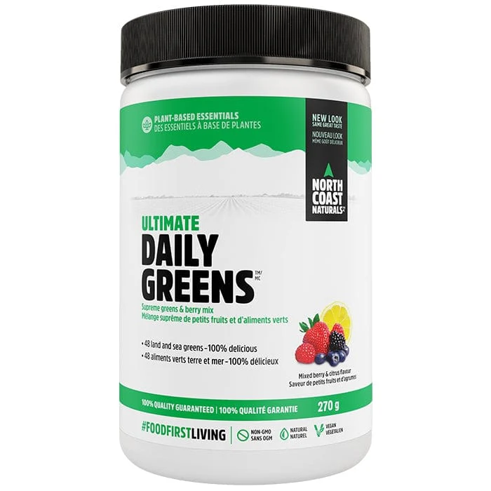 North Coast Naturals Ultimate Daily Greens Powder, Alkalizing, 48 Concentrated Super Fruits, Vegetables and Sea Greens - Image 2