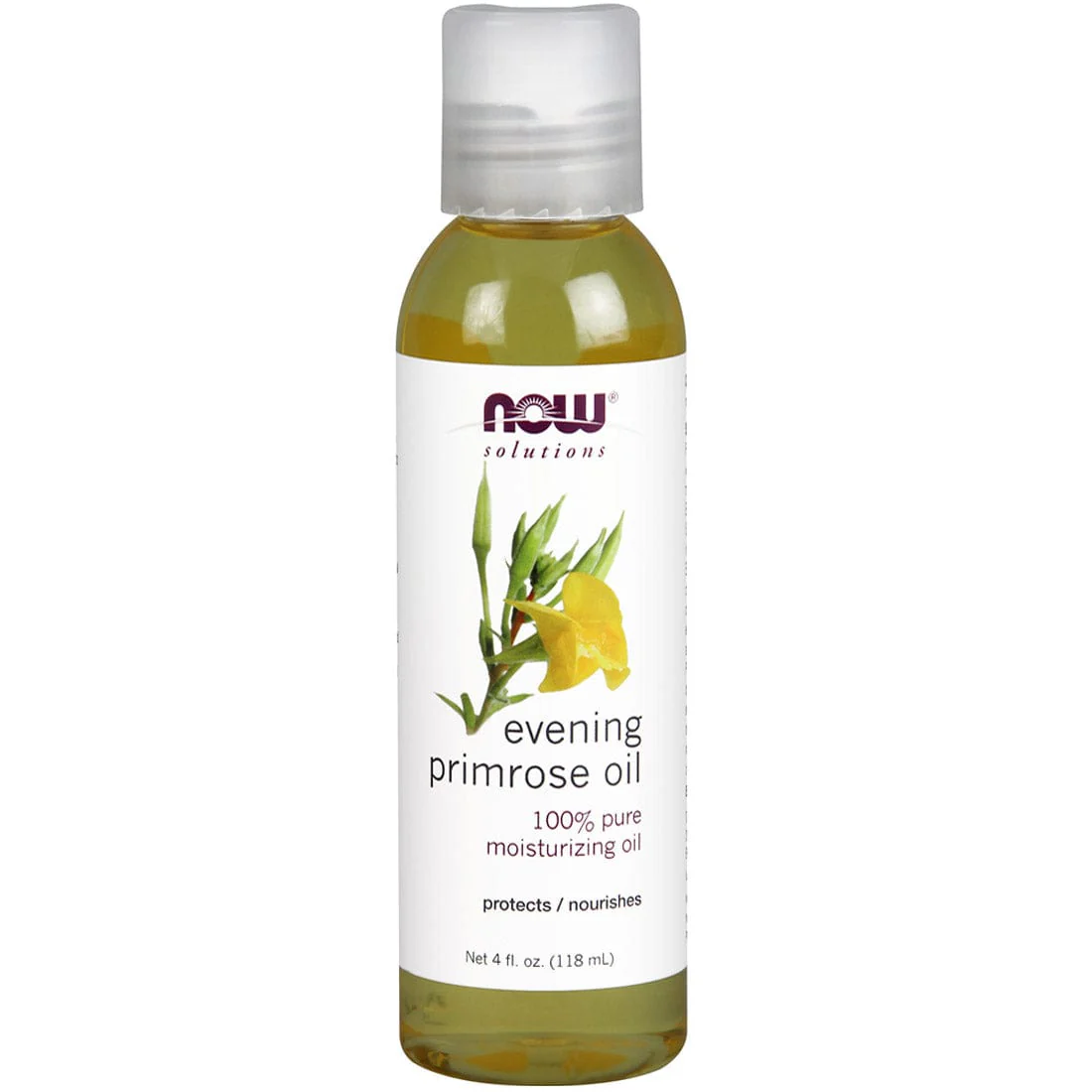 NOW 100% Pure Evening Primrose Oil Liquid, 118ml (Topical Use)