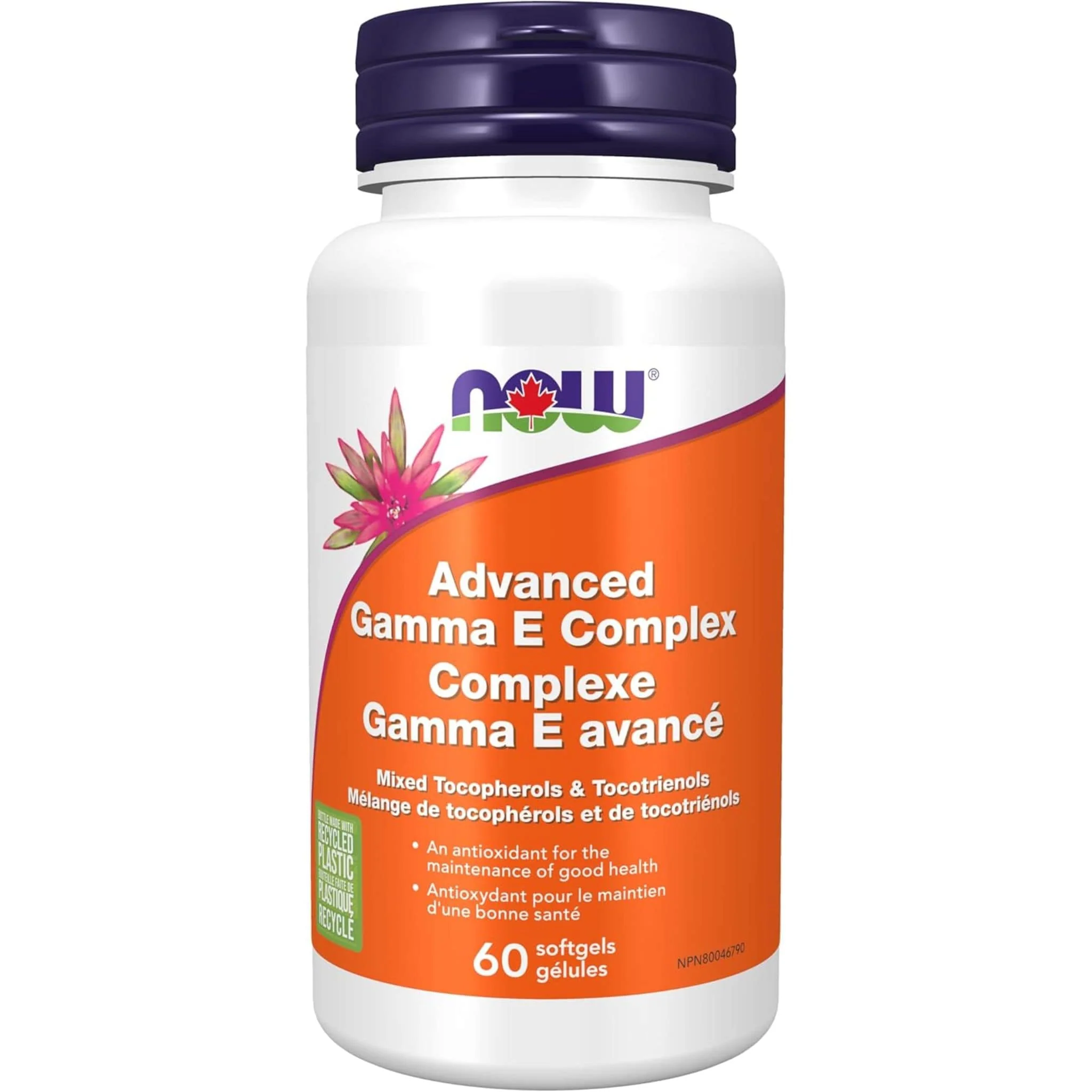 NOW Advanced Gamma E Complex, 60 Softgels - Image 2