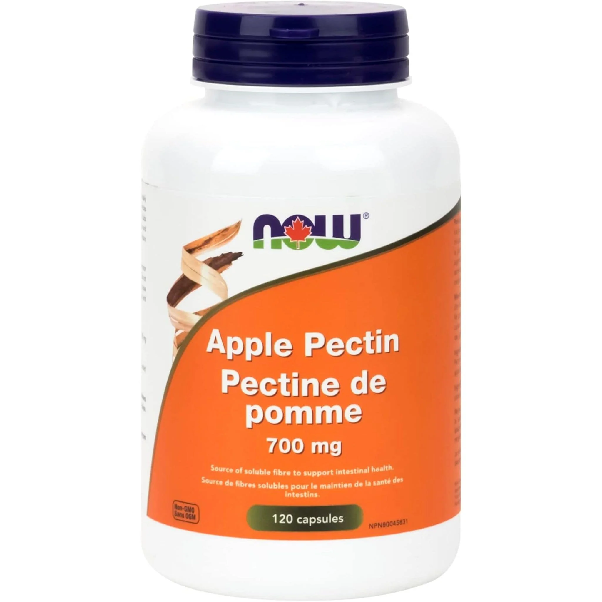 NOW Apple Pectin, 700mg, 120 Capsules