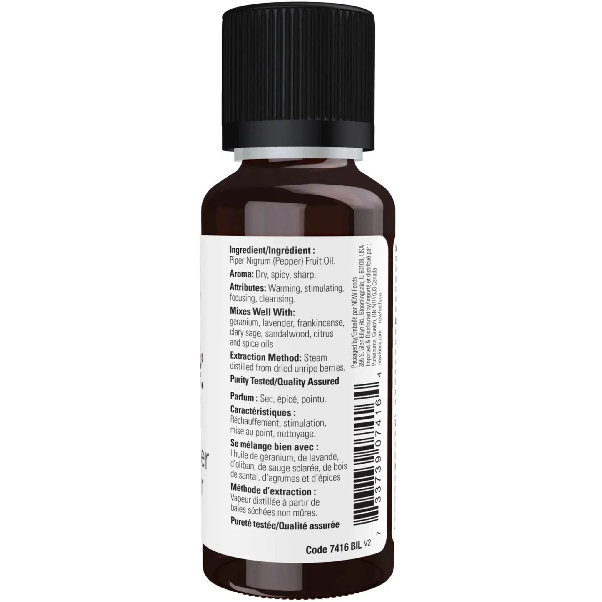 NOW Black Pepper Oil, 30ml - Image 3