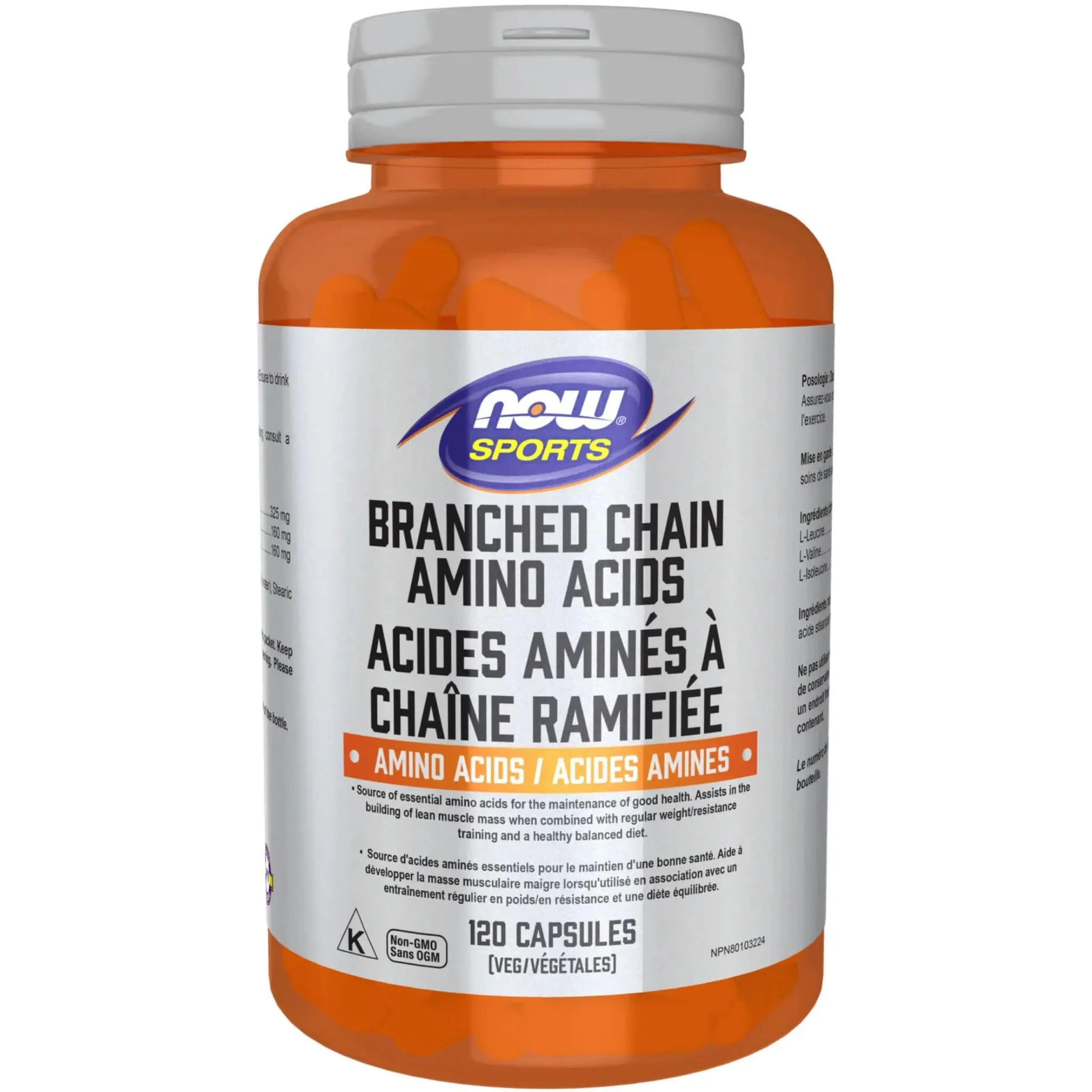NOW Branched Chain Amino Acids Capsules - Image 2