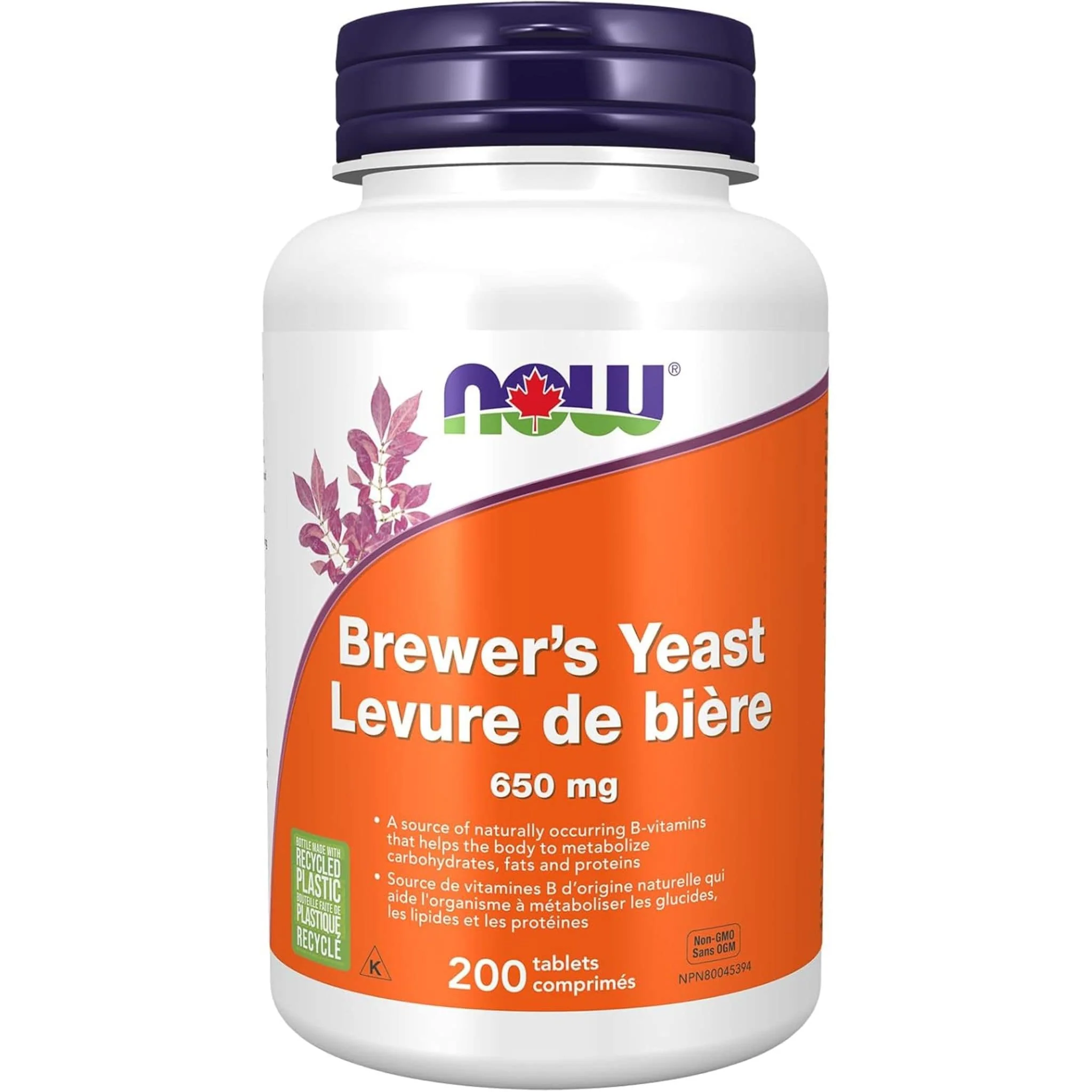 NOW Brewer's Yeast, 650mg, 200 Tablets