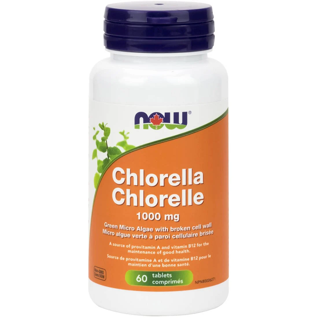 NOW Chlorella 1000mg (Green Micro Algae with Broken Cell Wall) - Image 3