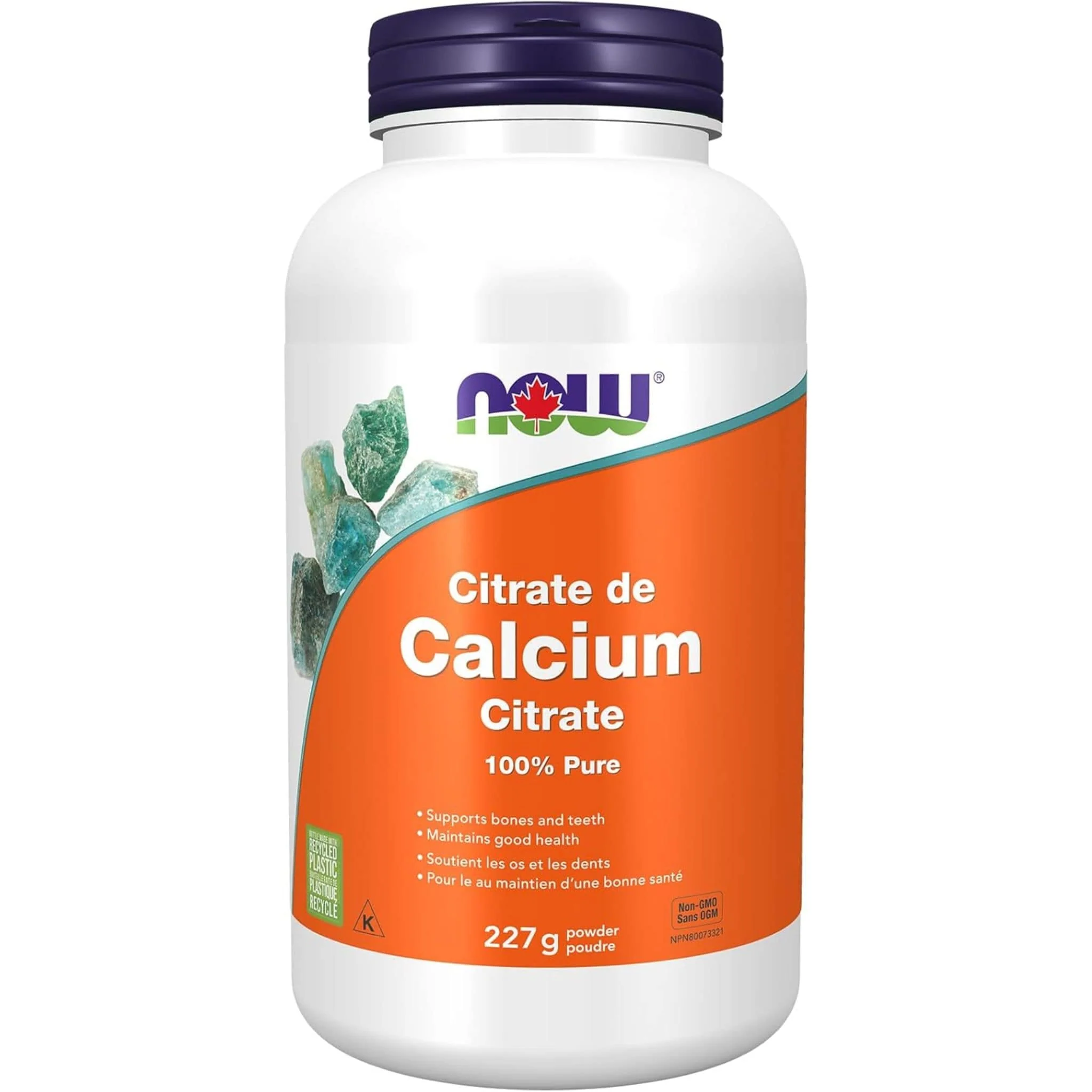 NOW Calcium Citrate Powder, 227g