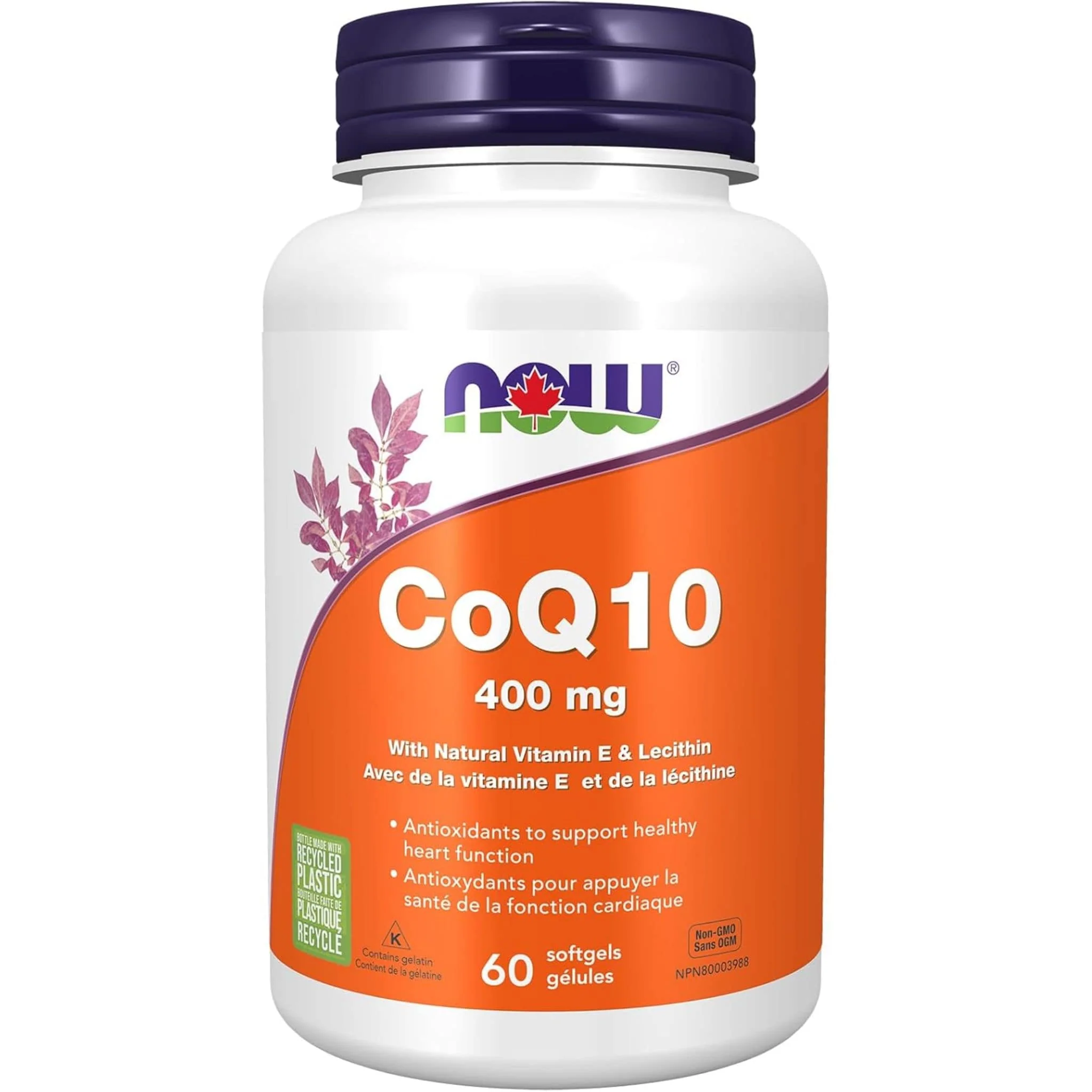 NOW CoQ10 400mg with Lecithin and Vitamin E (High Potency) - Image 5