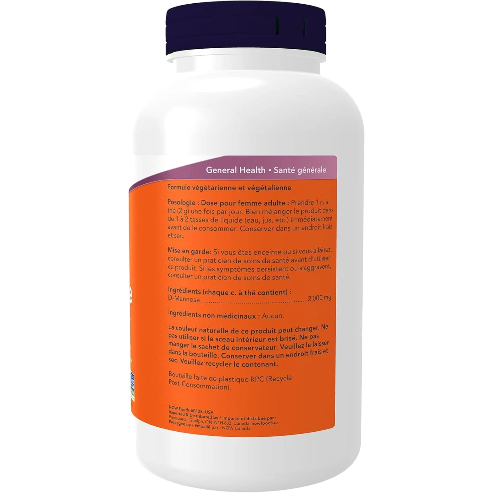 NOW D-Mannose Powder, 100% Pure - Image 6