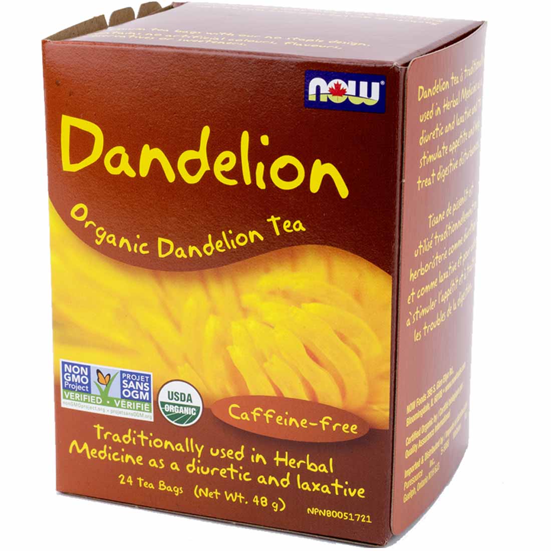 NOW Dandelion Leaf Tea, 24 Bags - Image 2