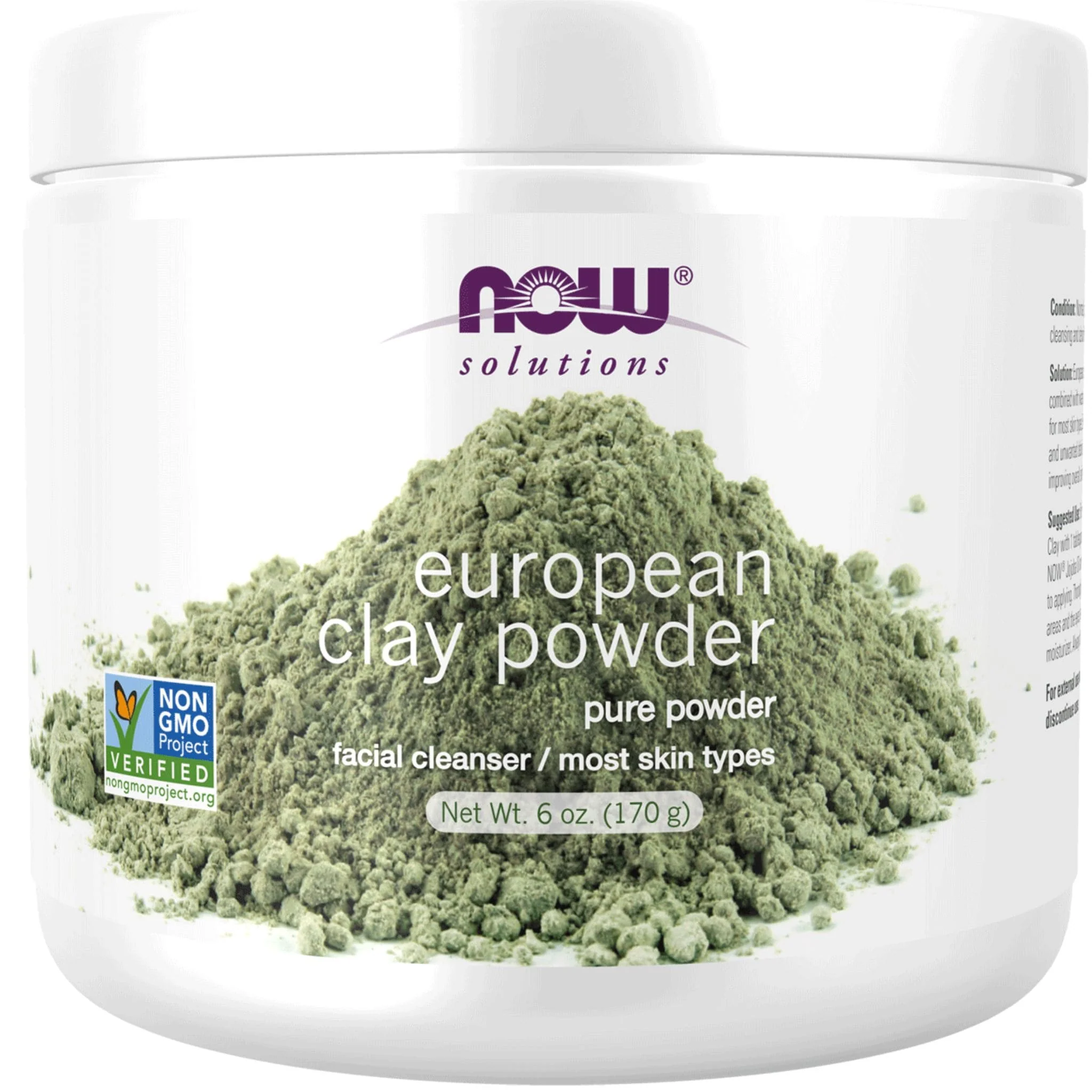 NOW European Clay Powder, 170g - Image 2