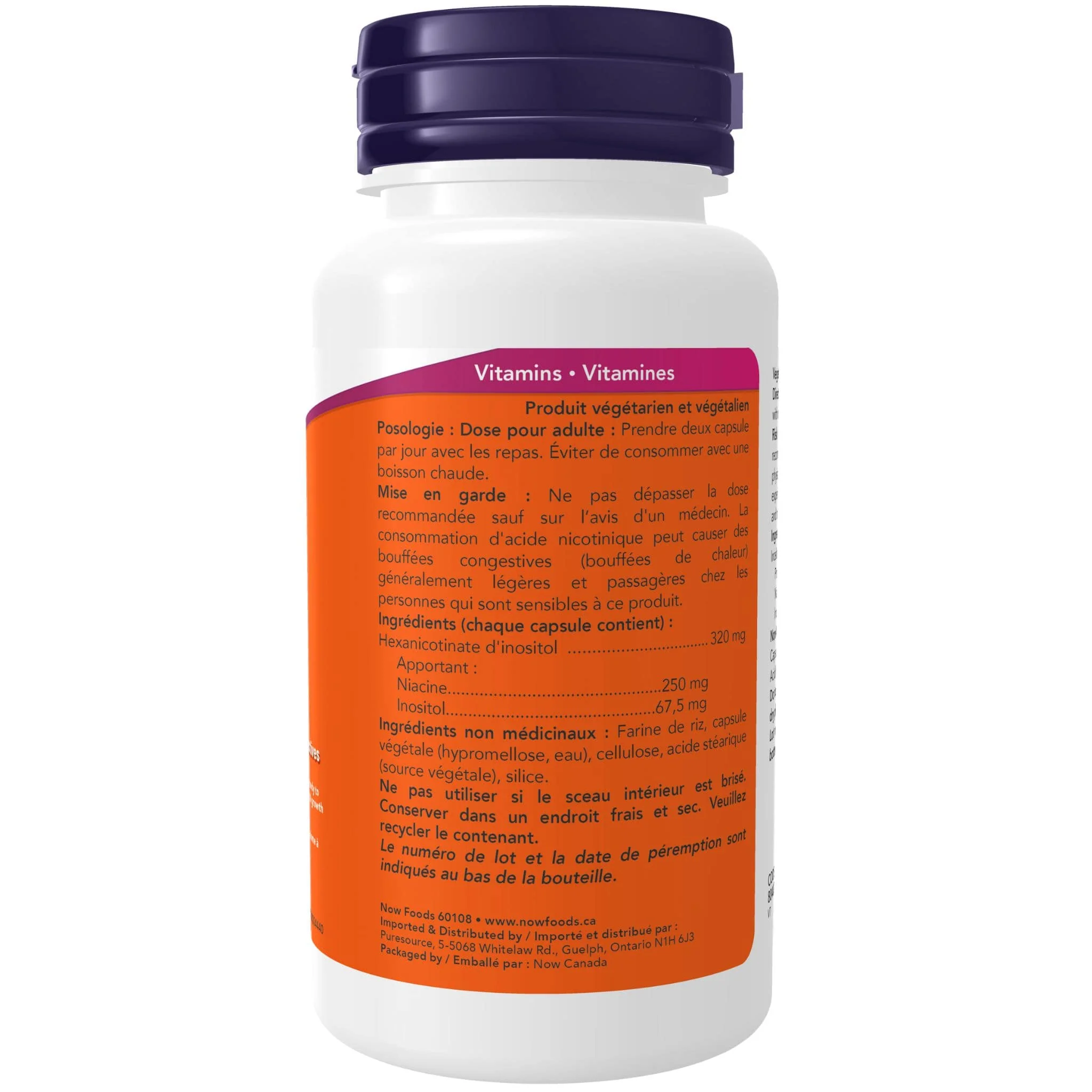 NOW Flush Free Niacin 250mg, 90 VCaps - Image 3