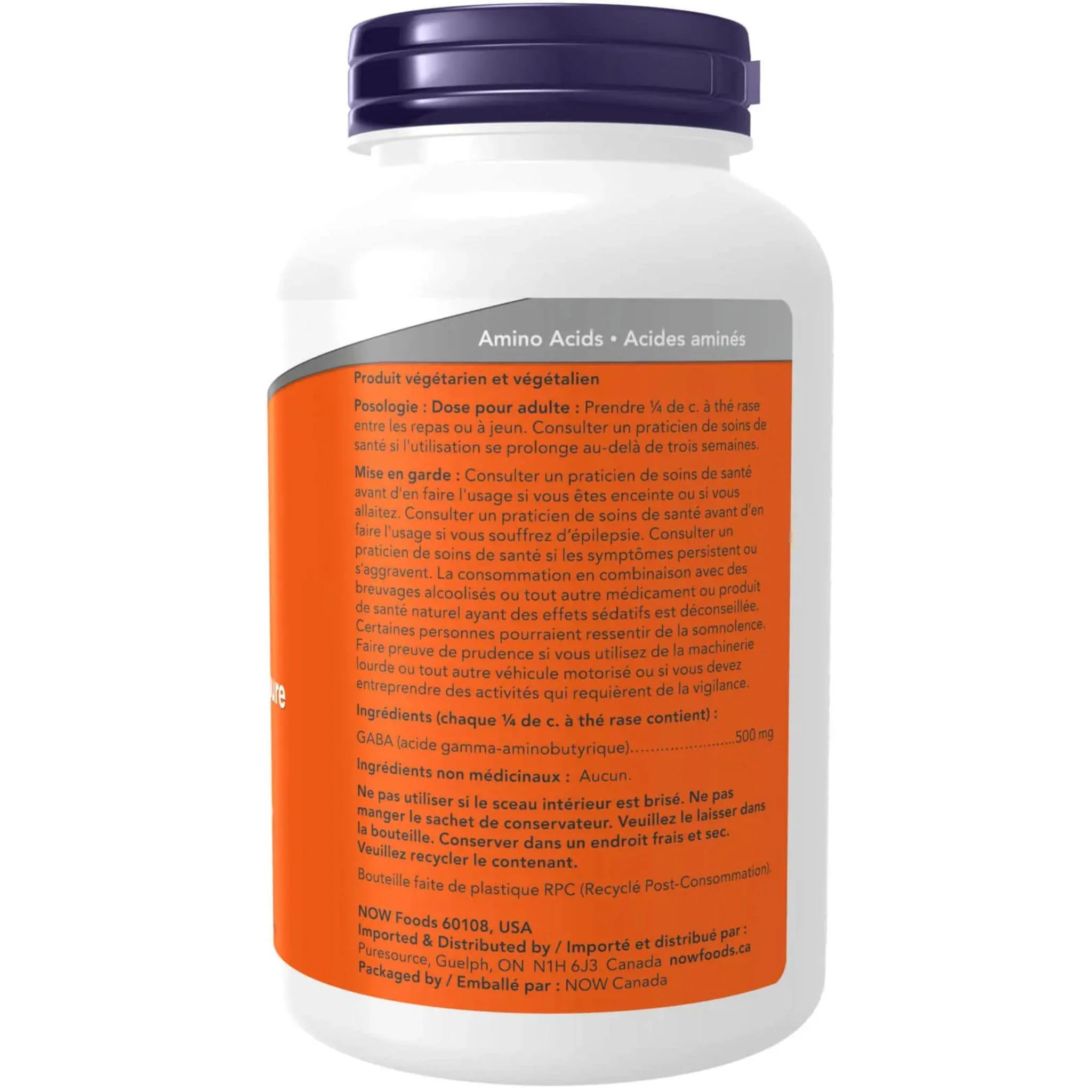 NOW GABA Powder (100% Pure and Non-GMO), 170g - Image 4